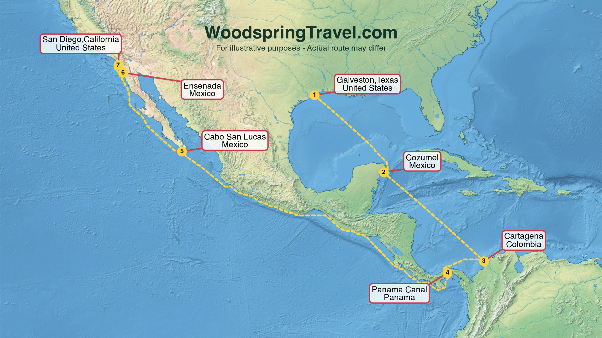 Route Illustration - Actual route may differ