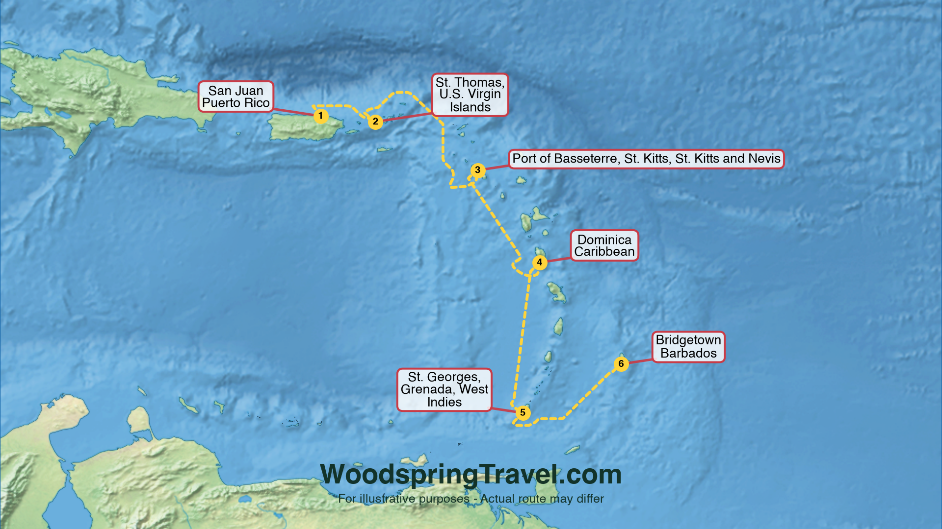 Route Illustration - Actual route may differ