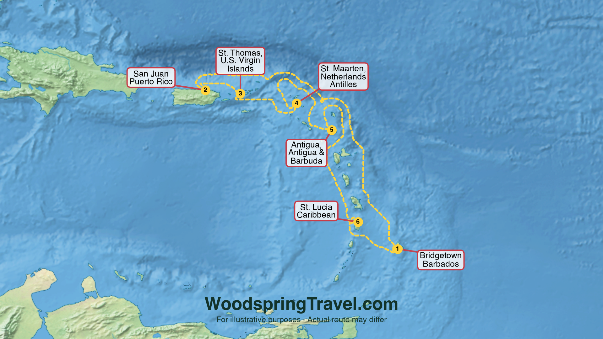 Route Illustration - Actual route may differ