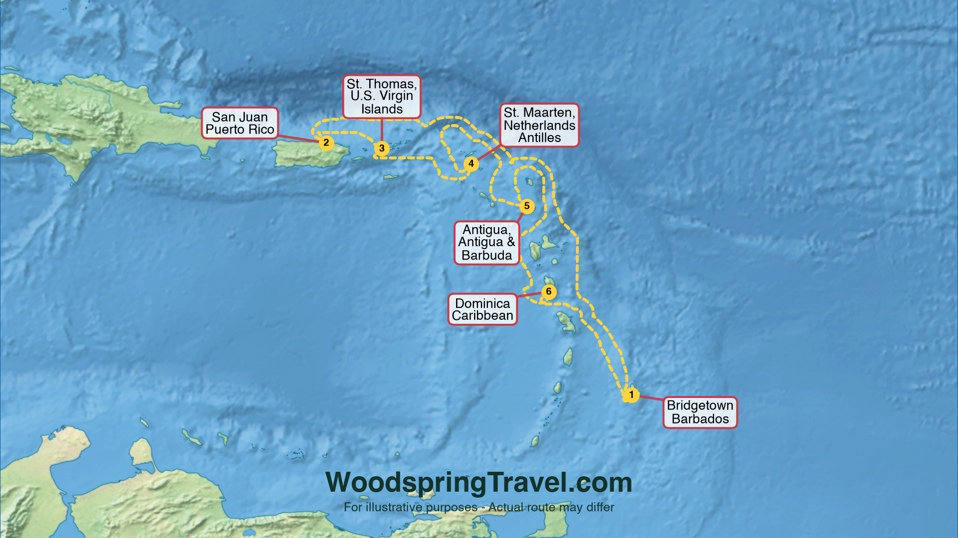 Route Illustration - Actual route may differ