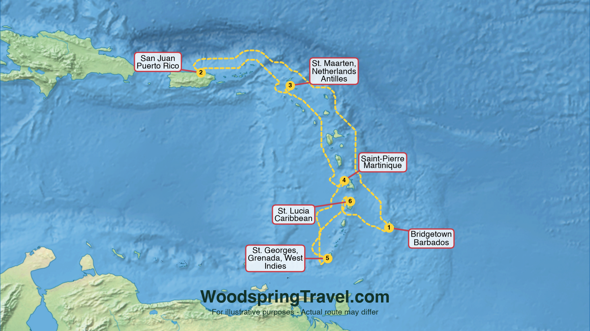 Route Illustration - Actual route may differ