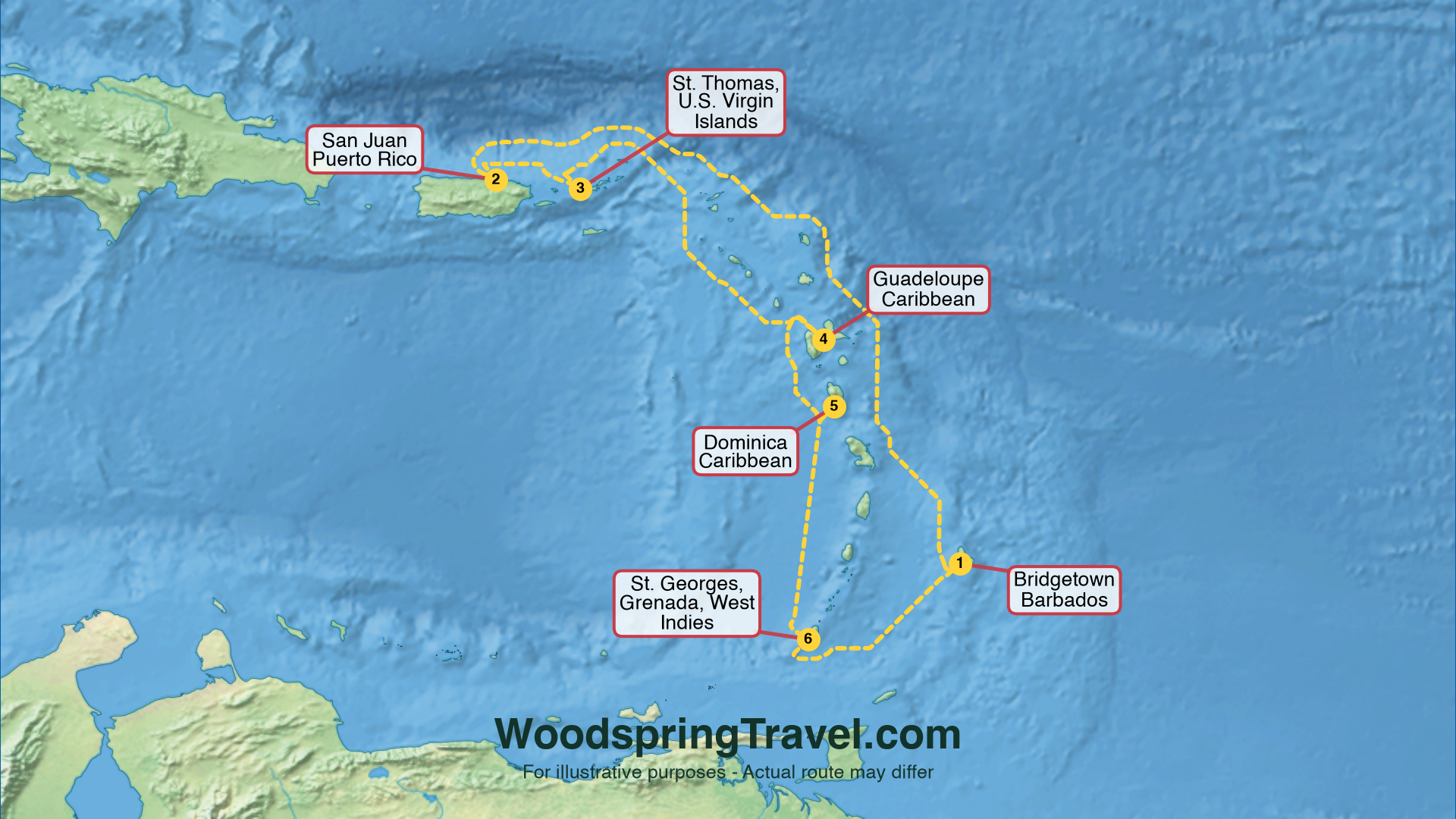 Route Illustration - Actual route may differ