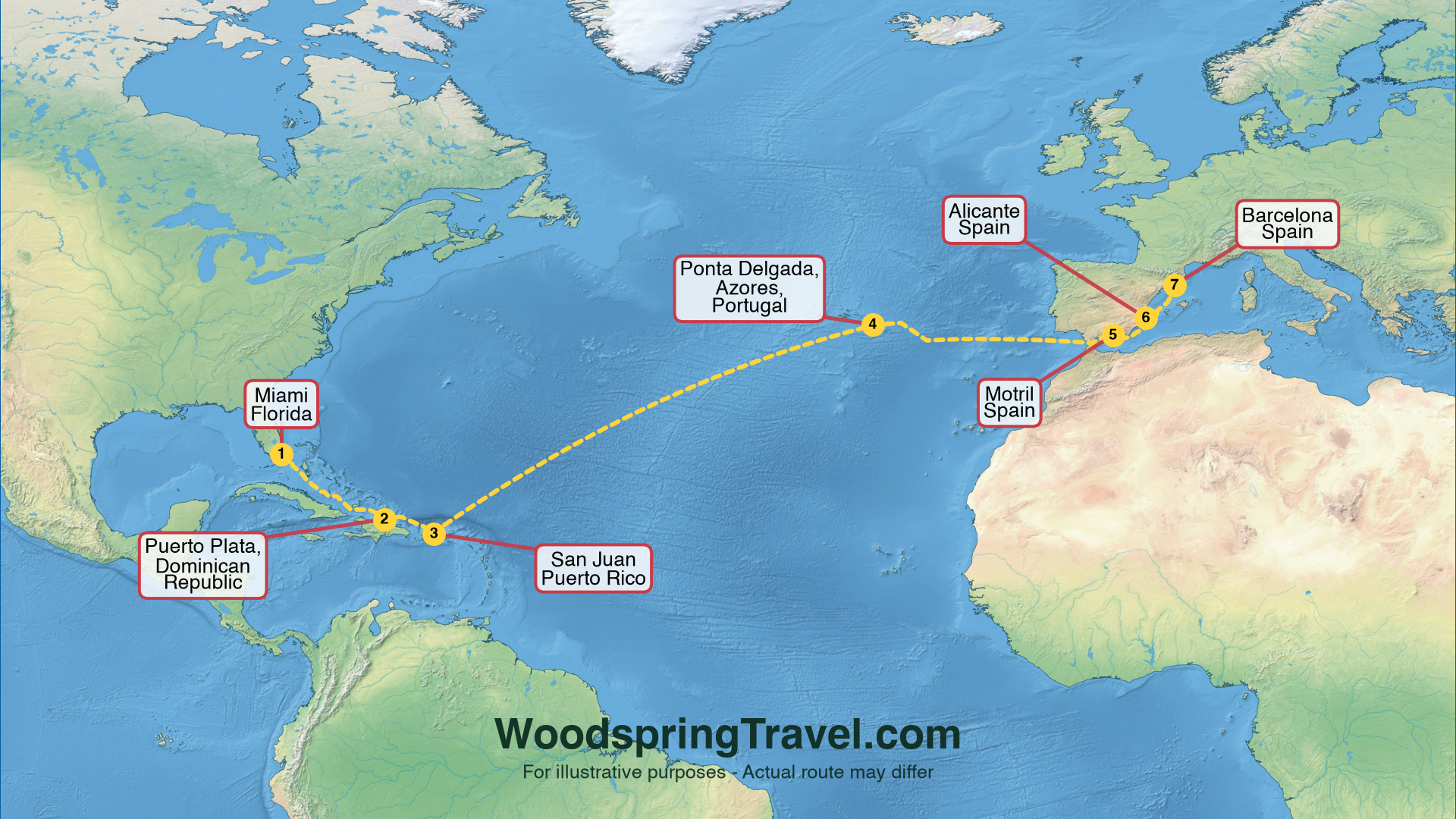 Route Illustration - Actual route may differ