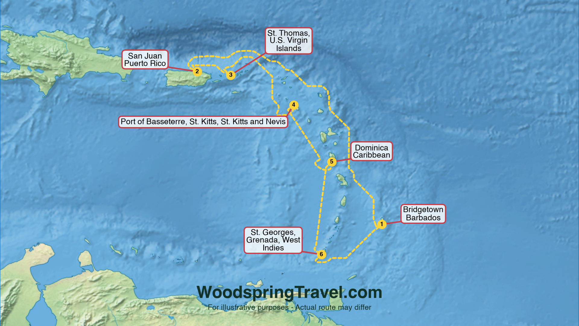 Route Illustration - Actual route may differ