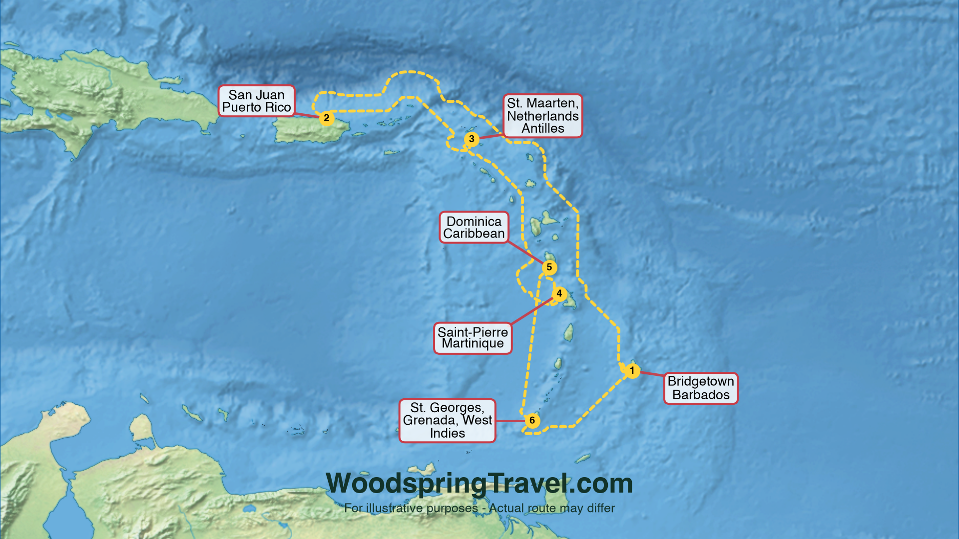 Route Illustration - Actual route may differ