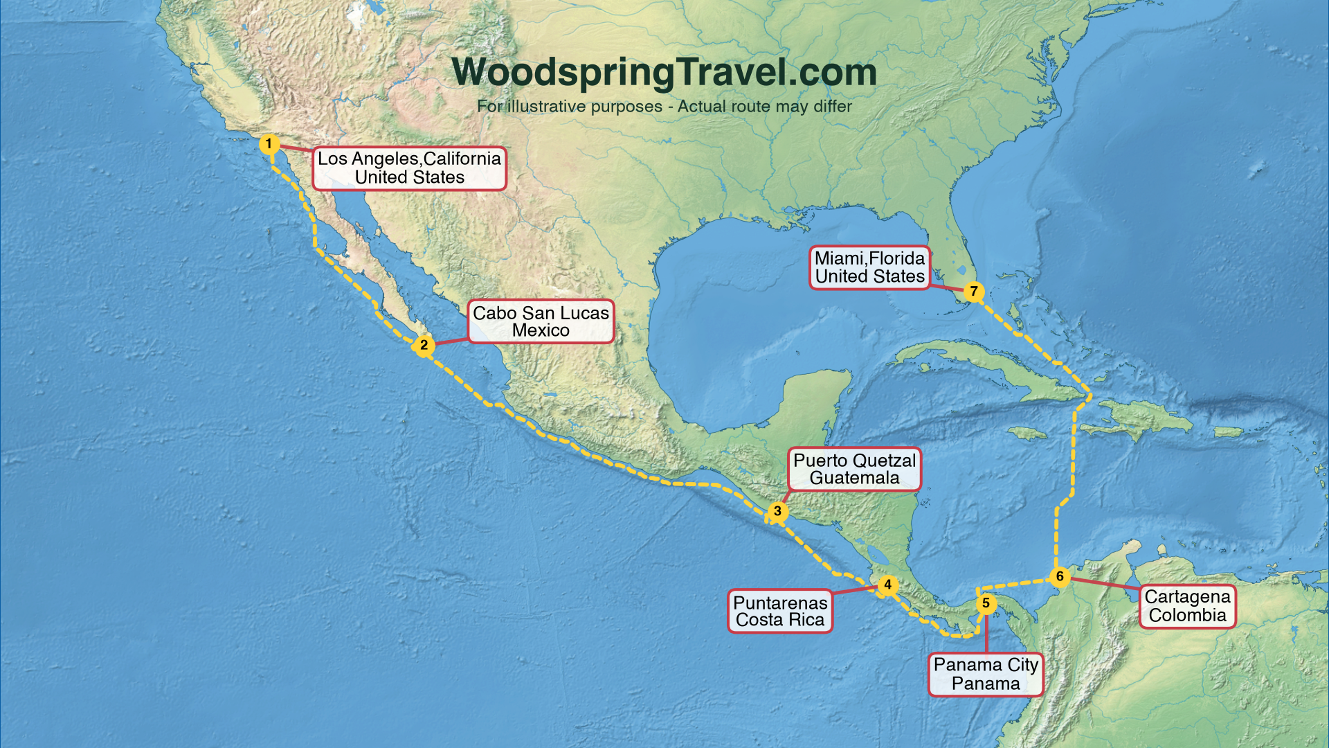 Route Illustration - Actual route may differ