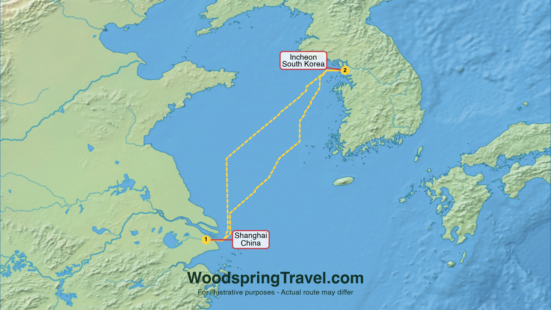 Route Illustration - Actual route may differ