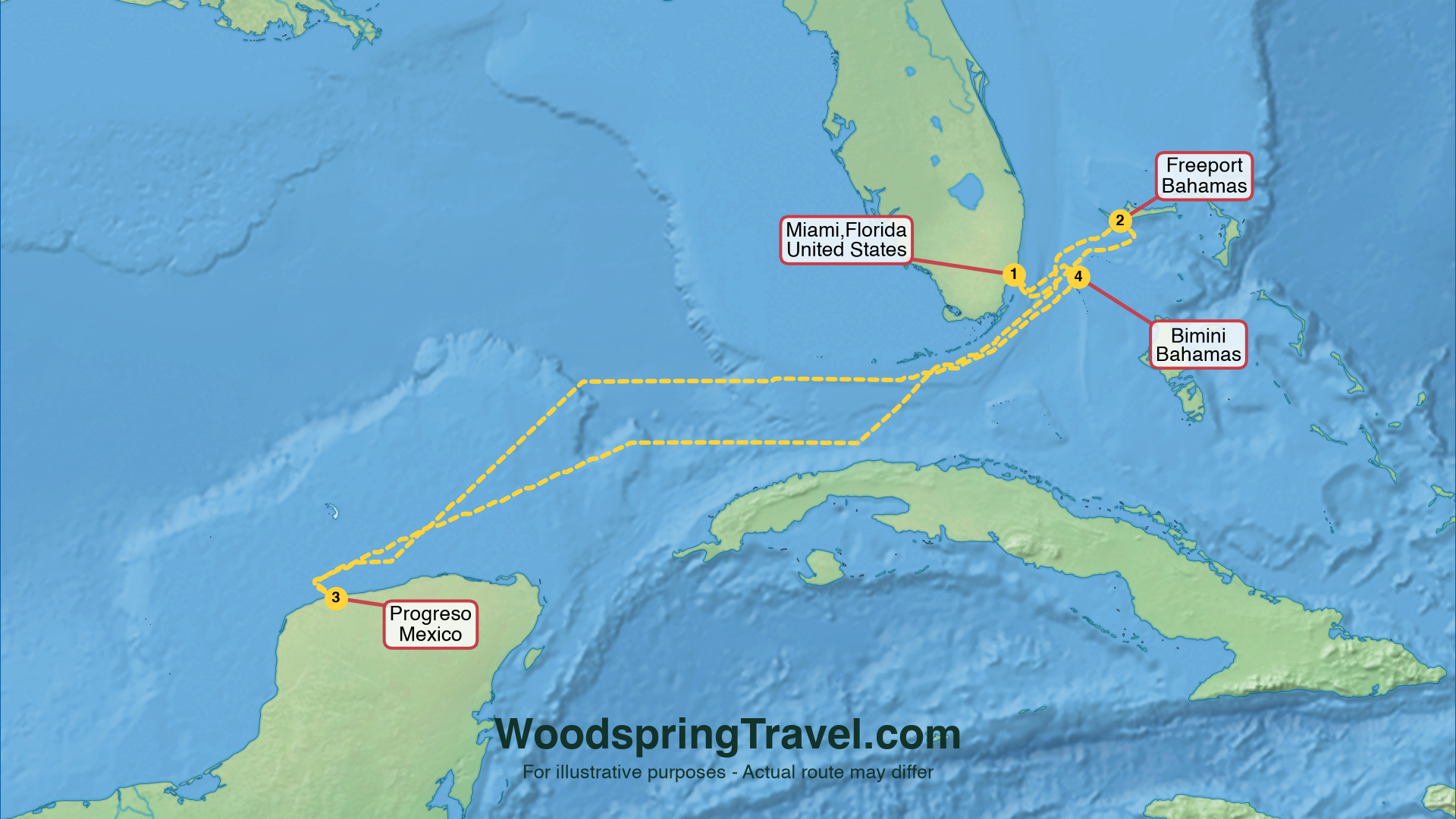 Route Illustration - Actual route may differ