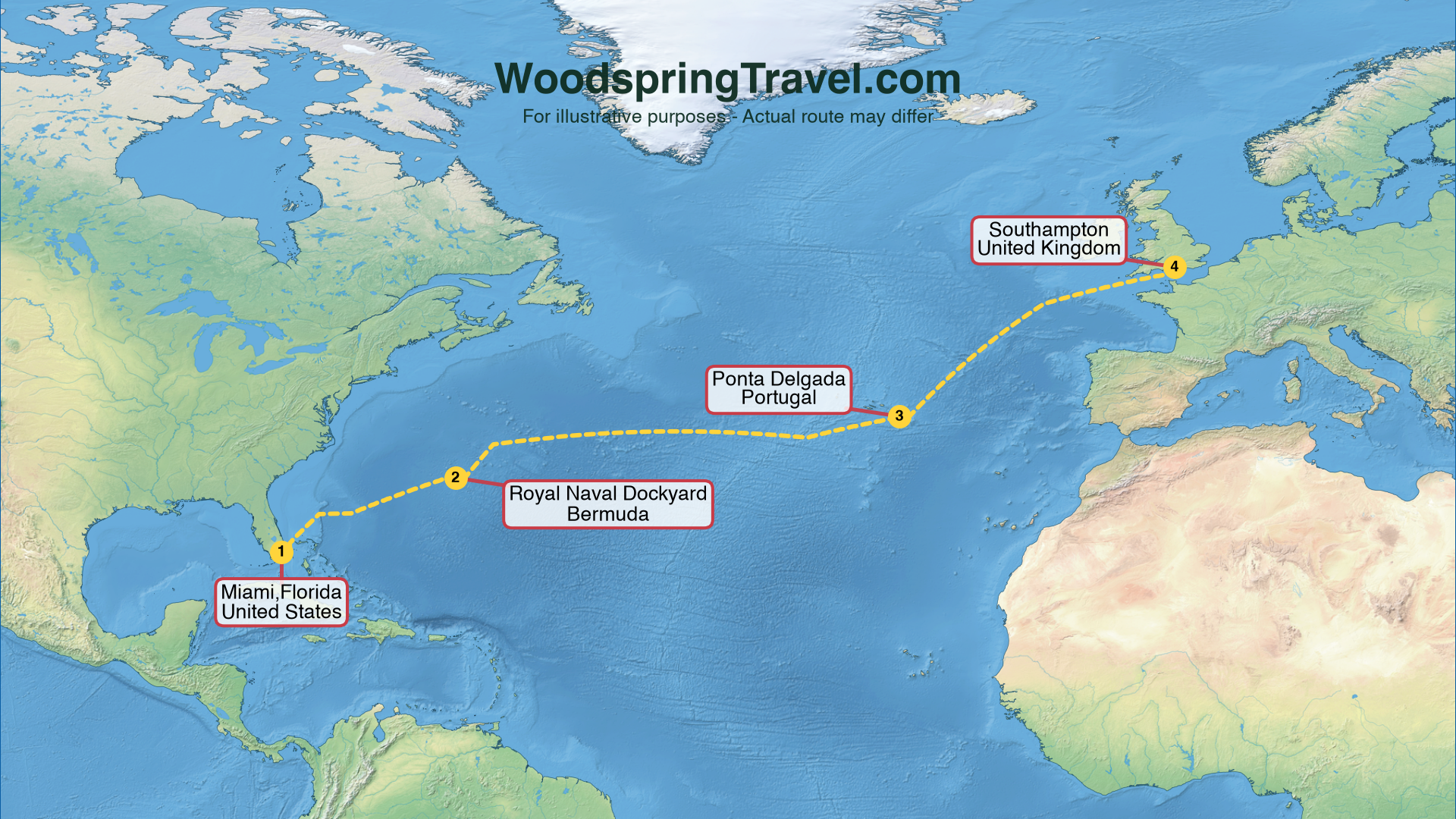 Route Illustration - Actual route may differ