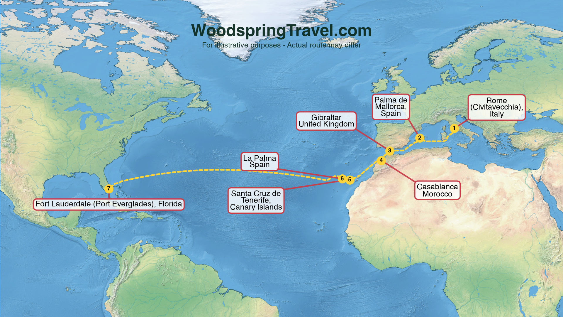 Route Illustration - Actual route may differ