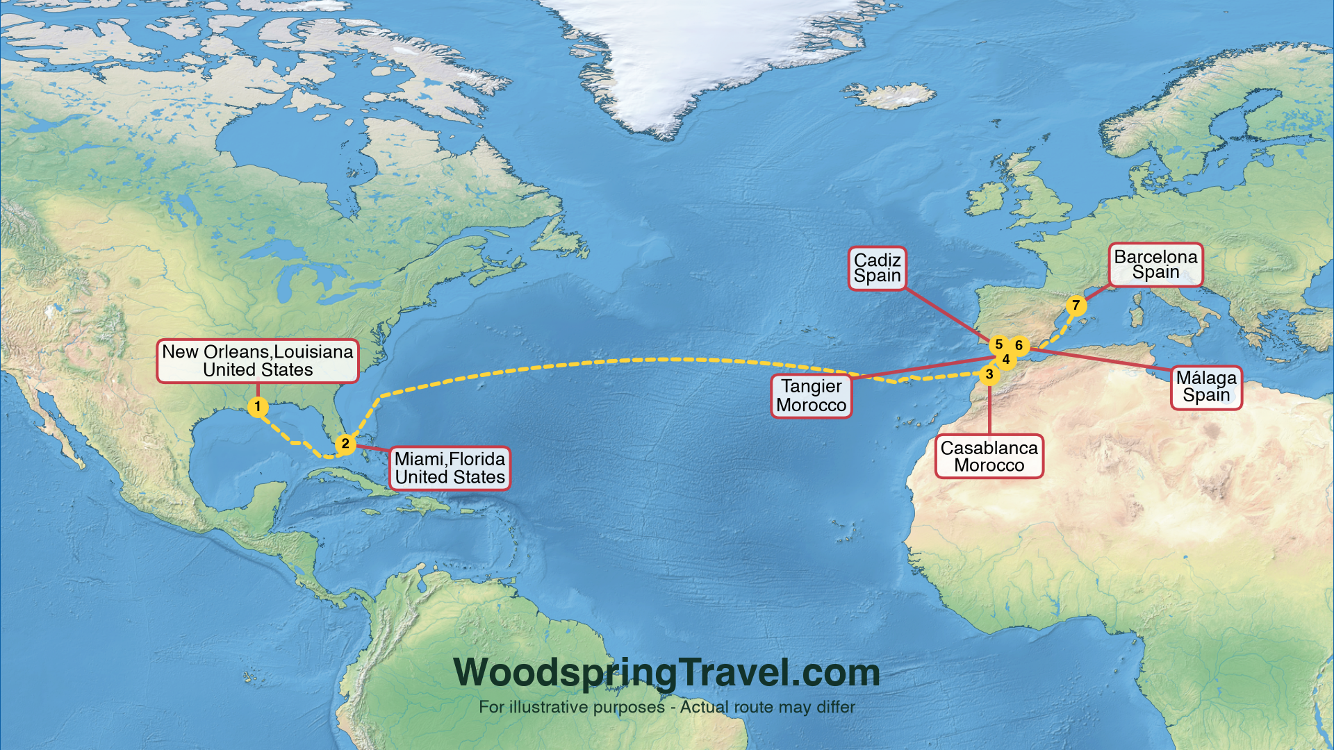Route Illustration - Actual route may differ