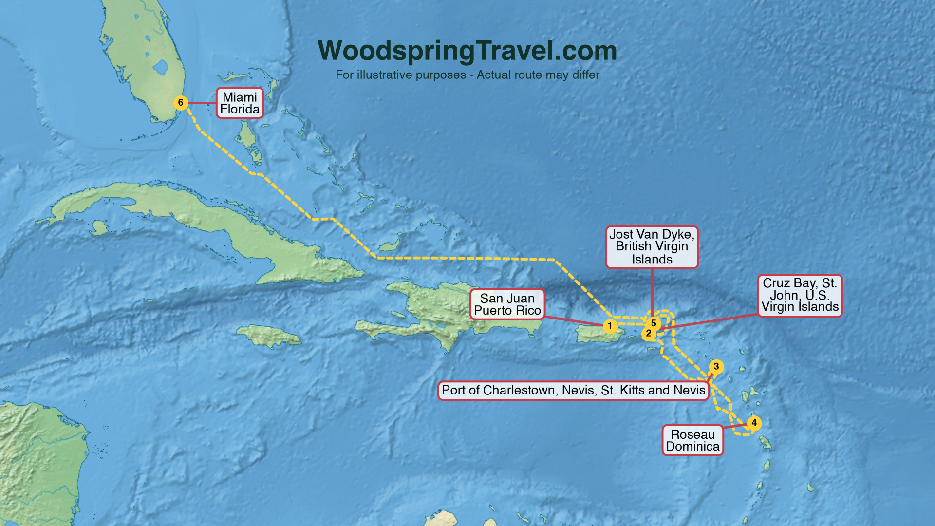 Route Illustration - Actual route may differ