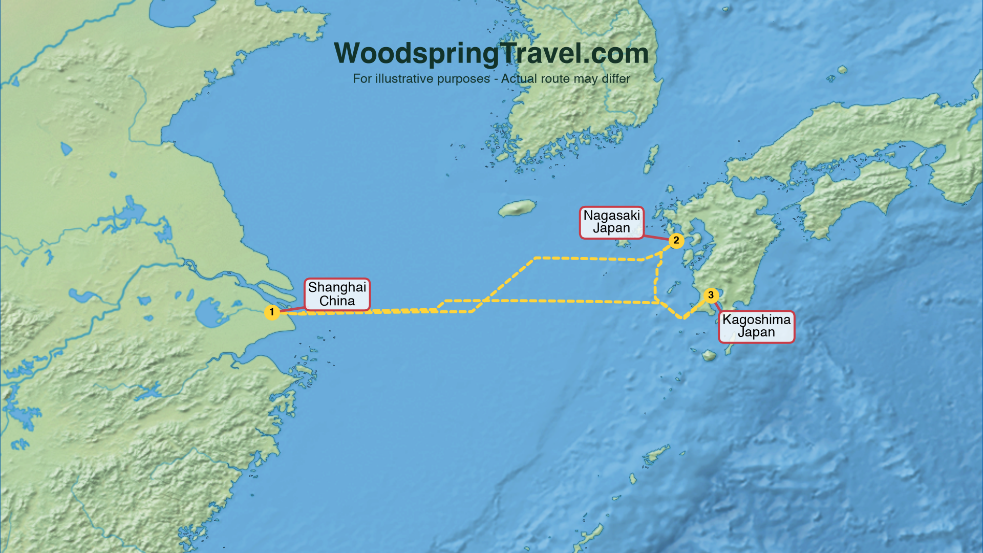 Route Illustration - Actual route may differ