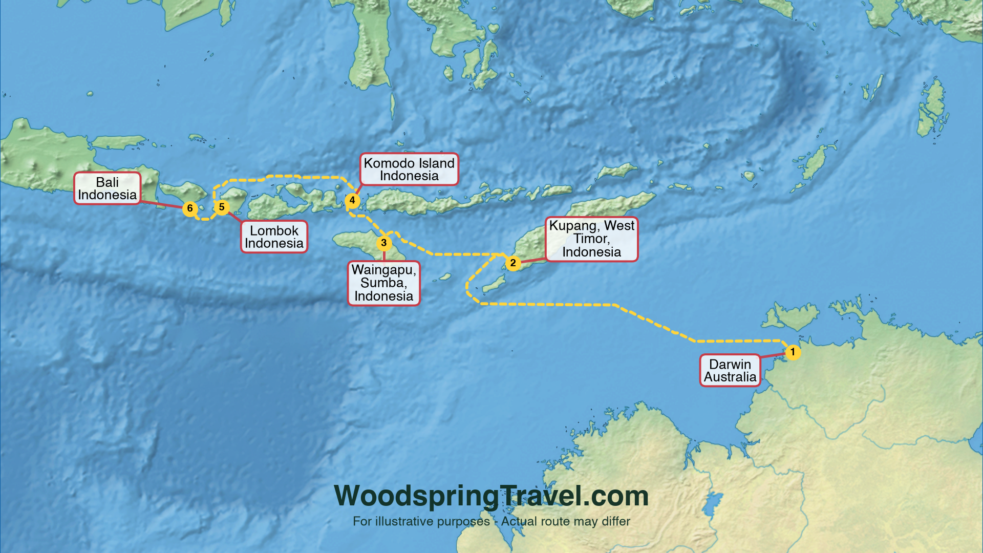 Route Illustration - Actual route may differ