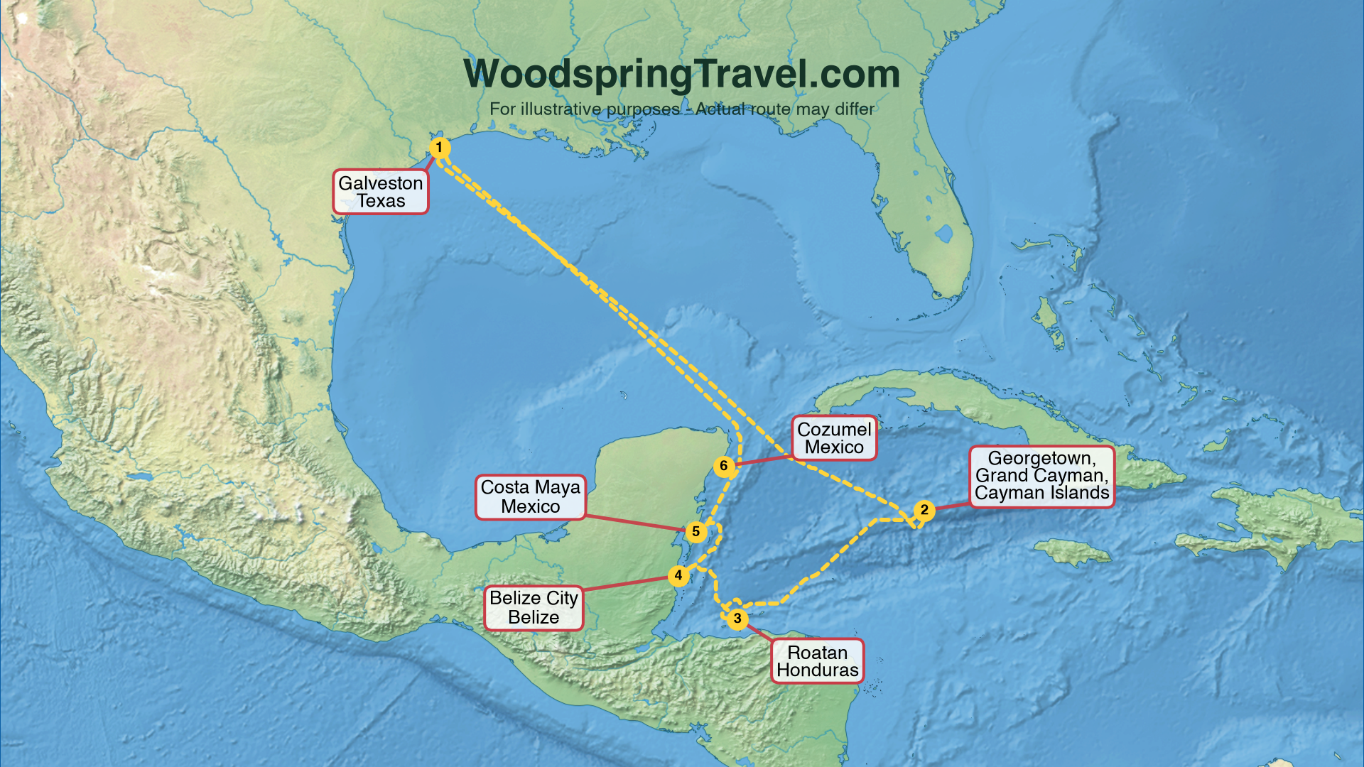 Route Illustration - Actual route may differ
