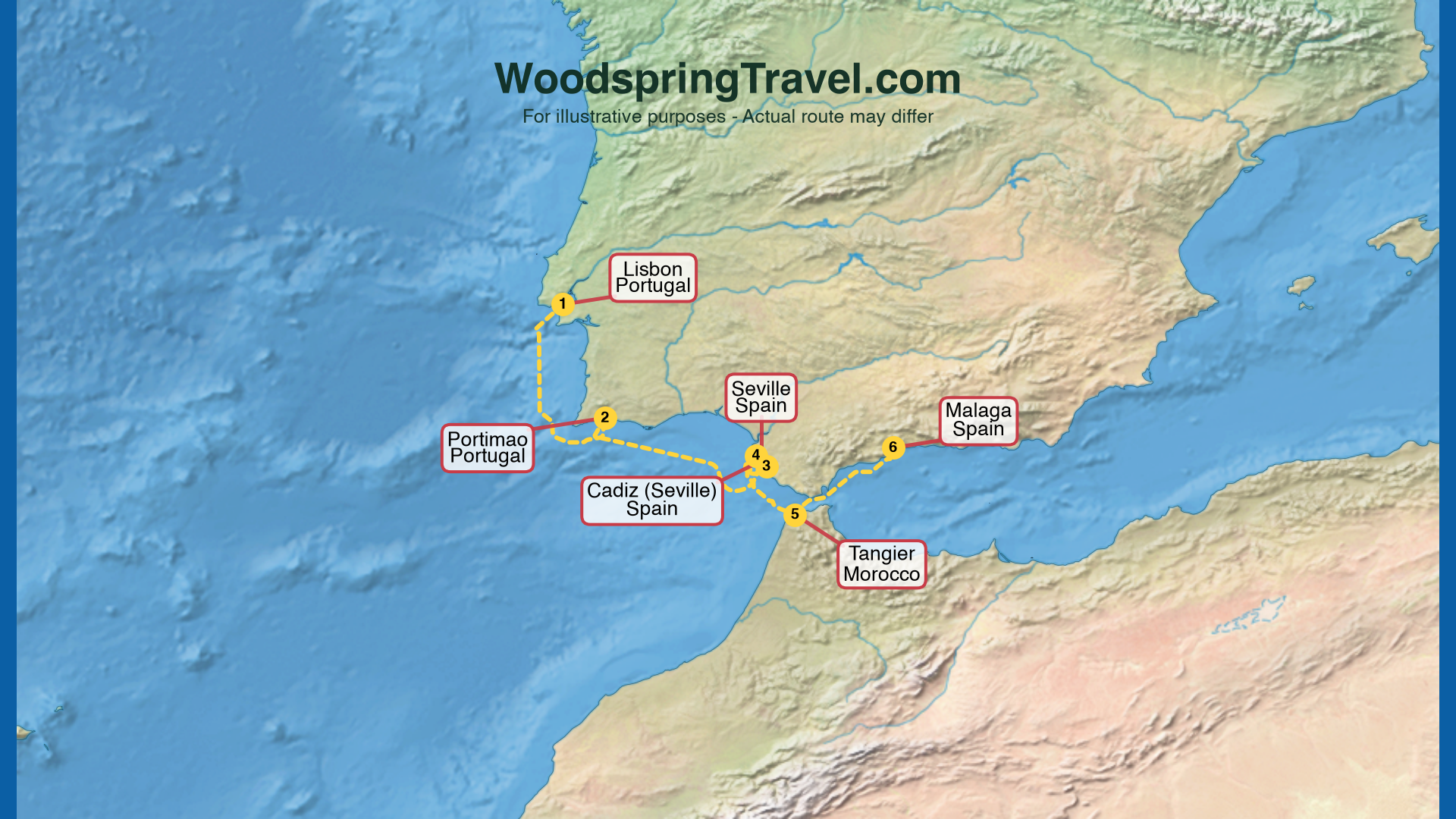 Route Illustration - Actual route may differ