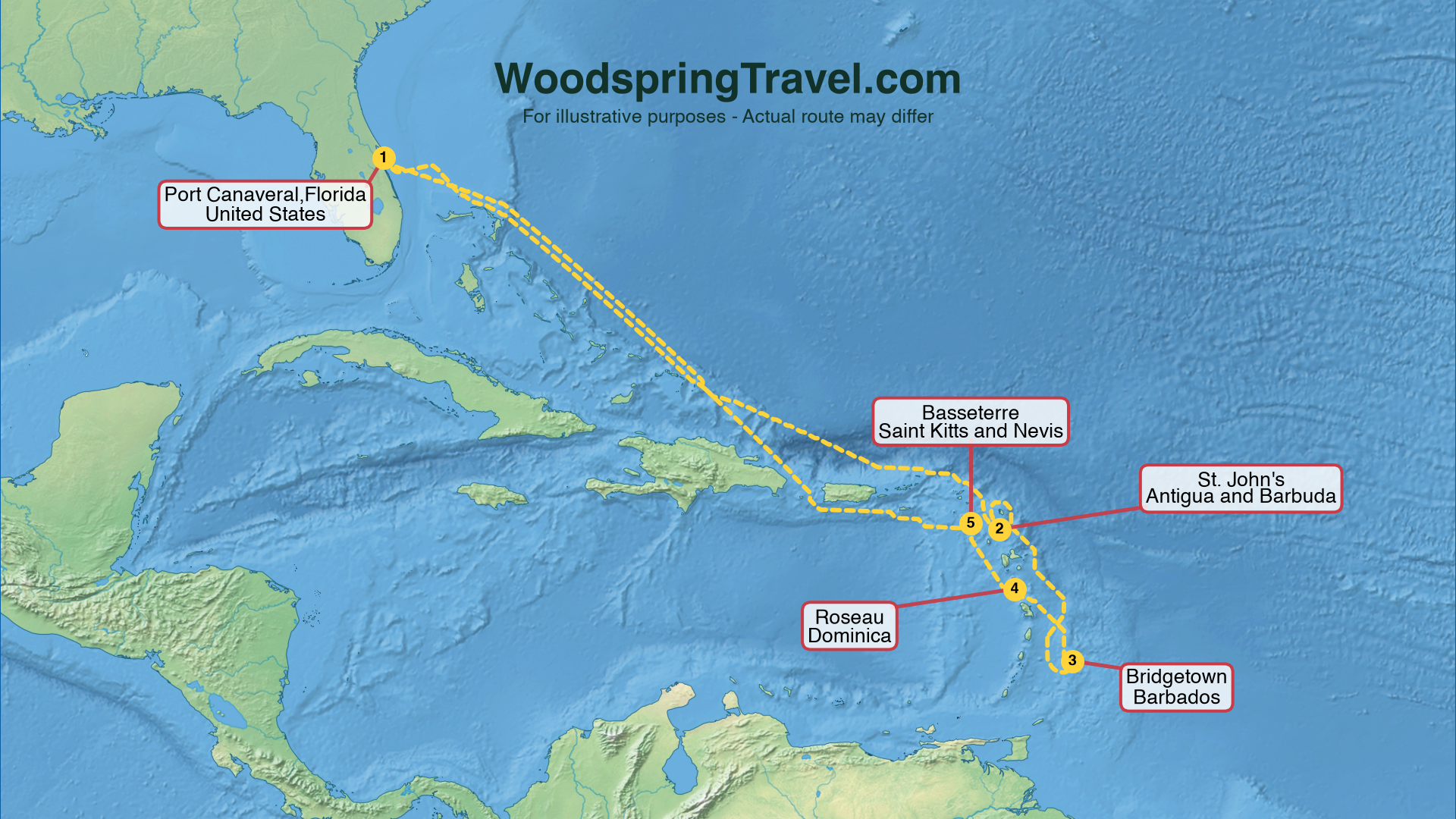 Route Illustration - Actual route may differ