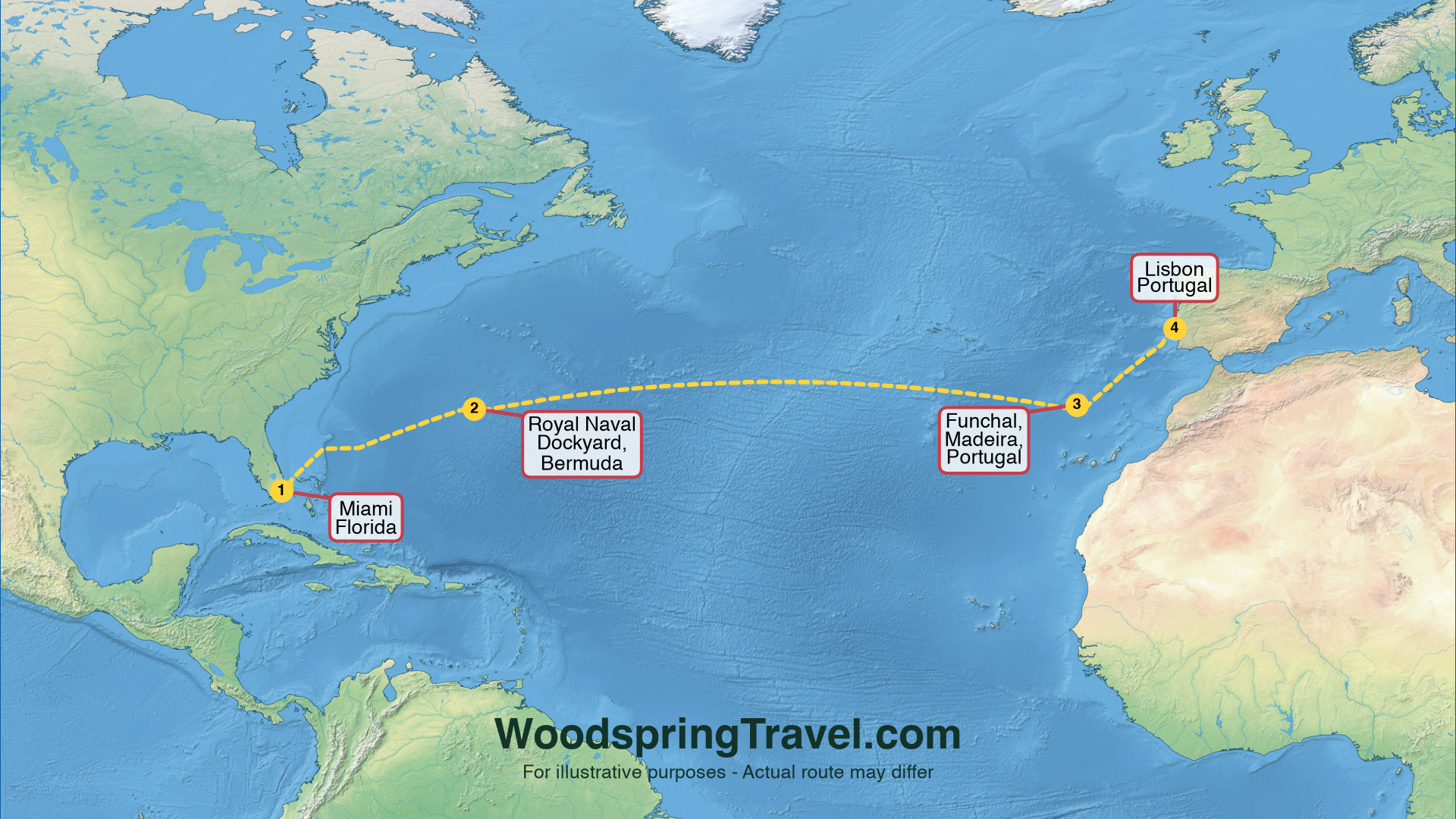 Route Illustration - Actual route may differ