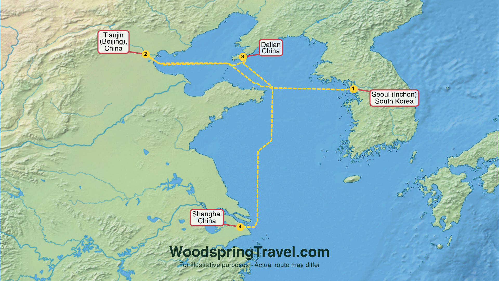 Route Illustration - Actual route may differ
