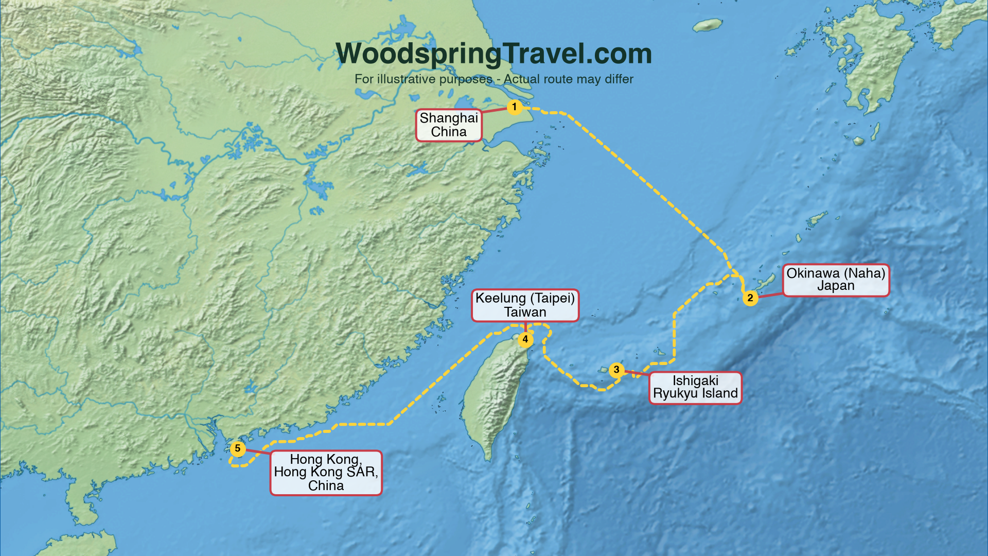 Route Illustration - Actual route may differ