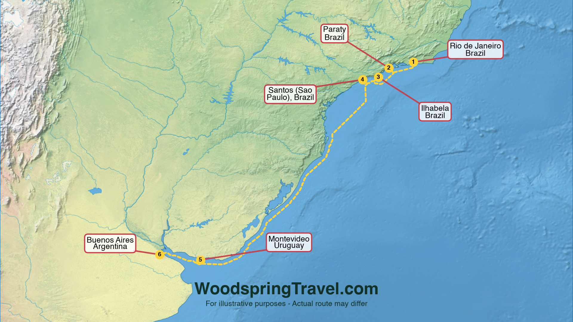 Route Illustration - Actual route may differ