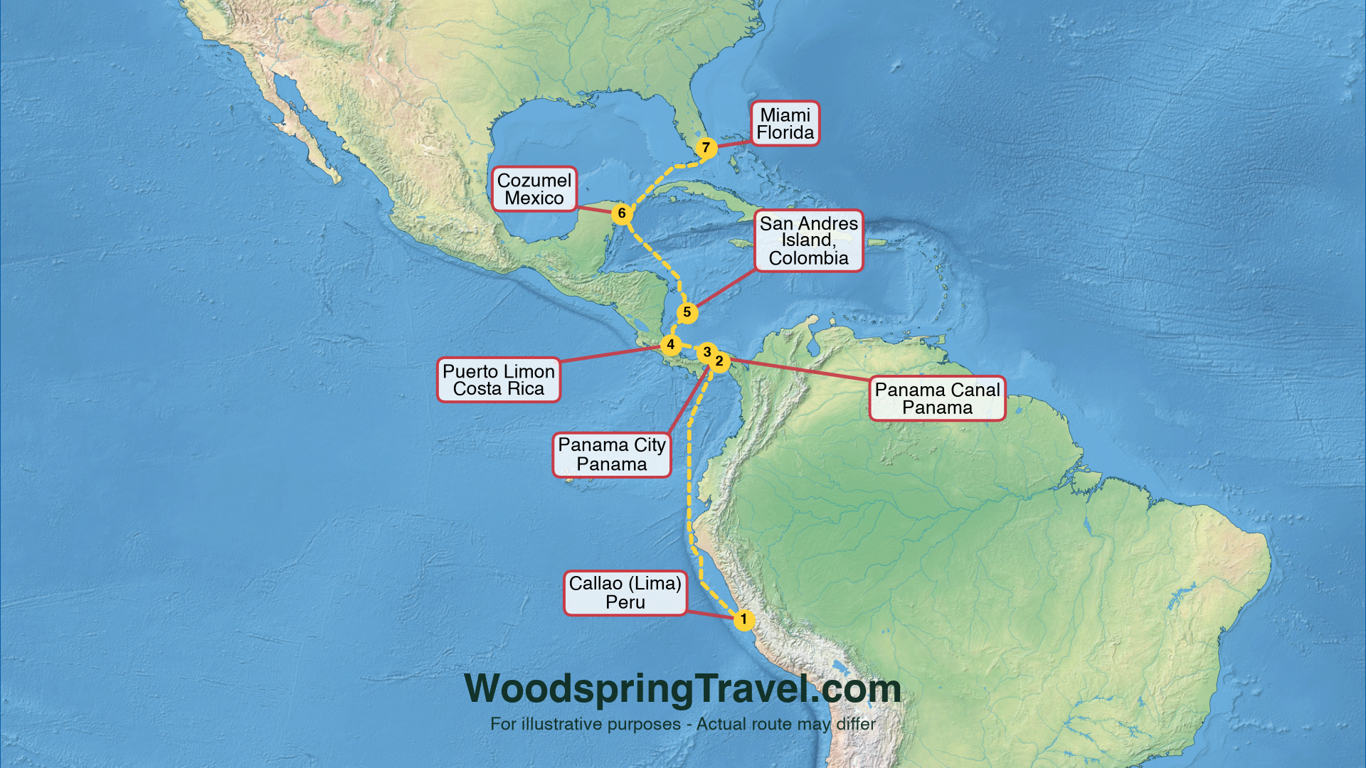 Route Illustration - Actual route may differ