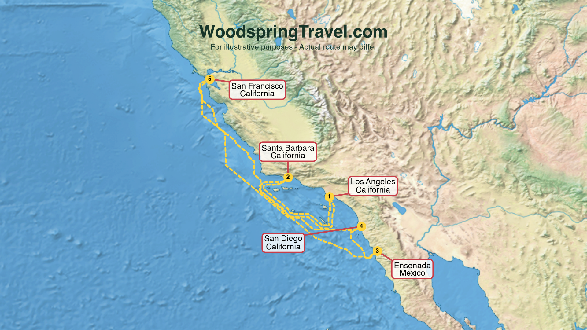 Route Illustration - Actual route may differ