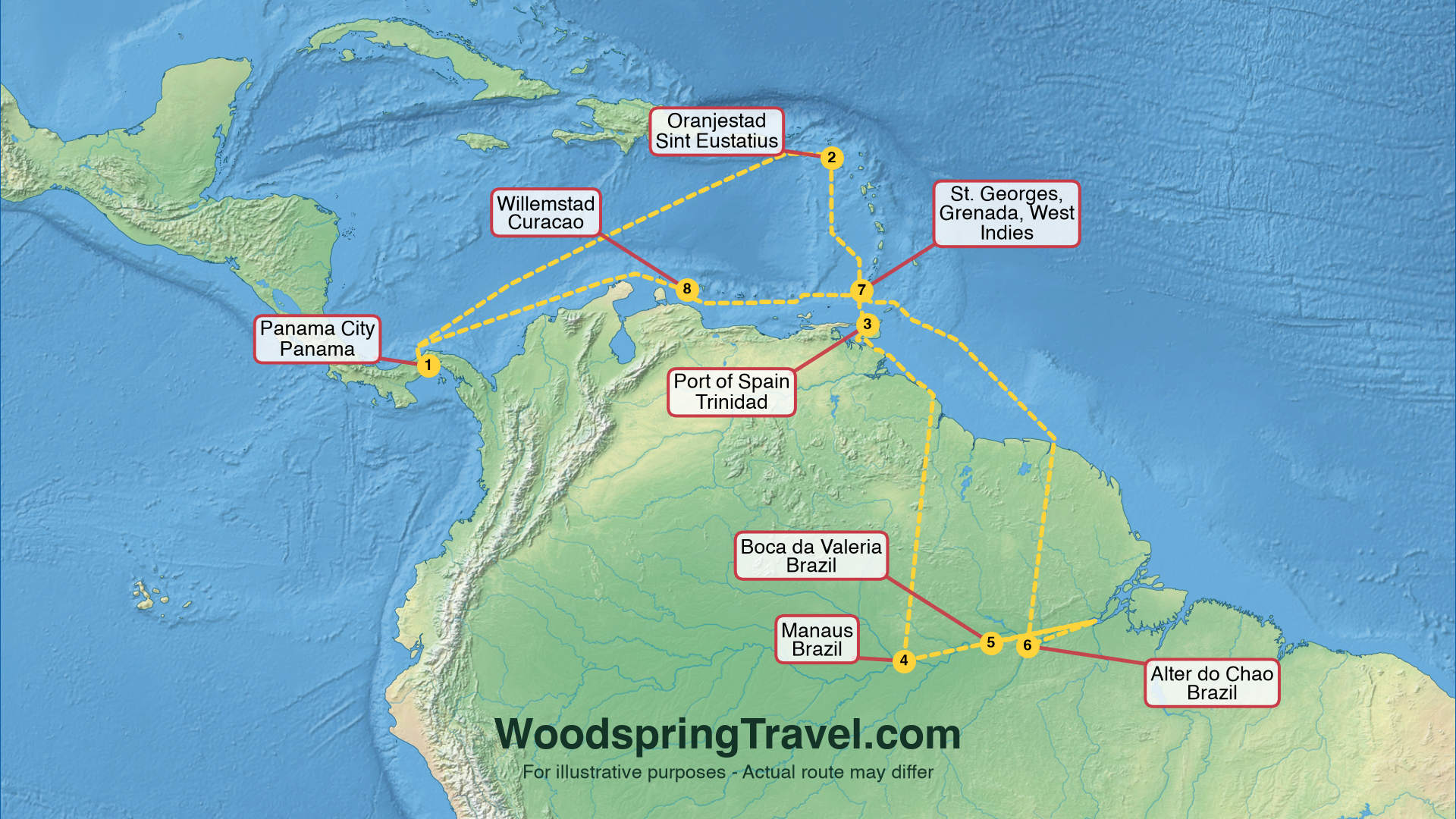 Route Illustration - Actual route may differ Route Illustration - Actual route may differ