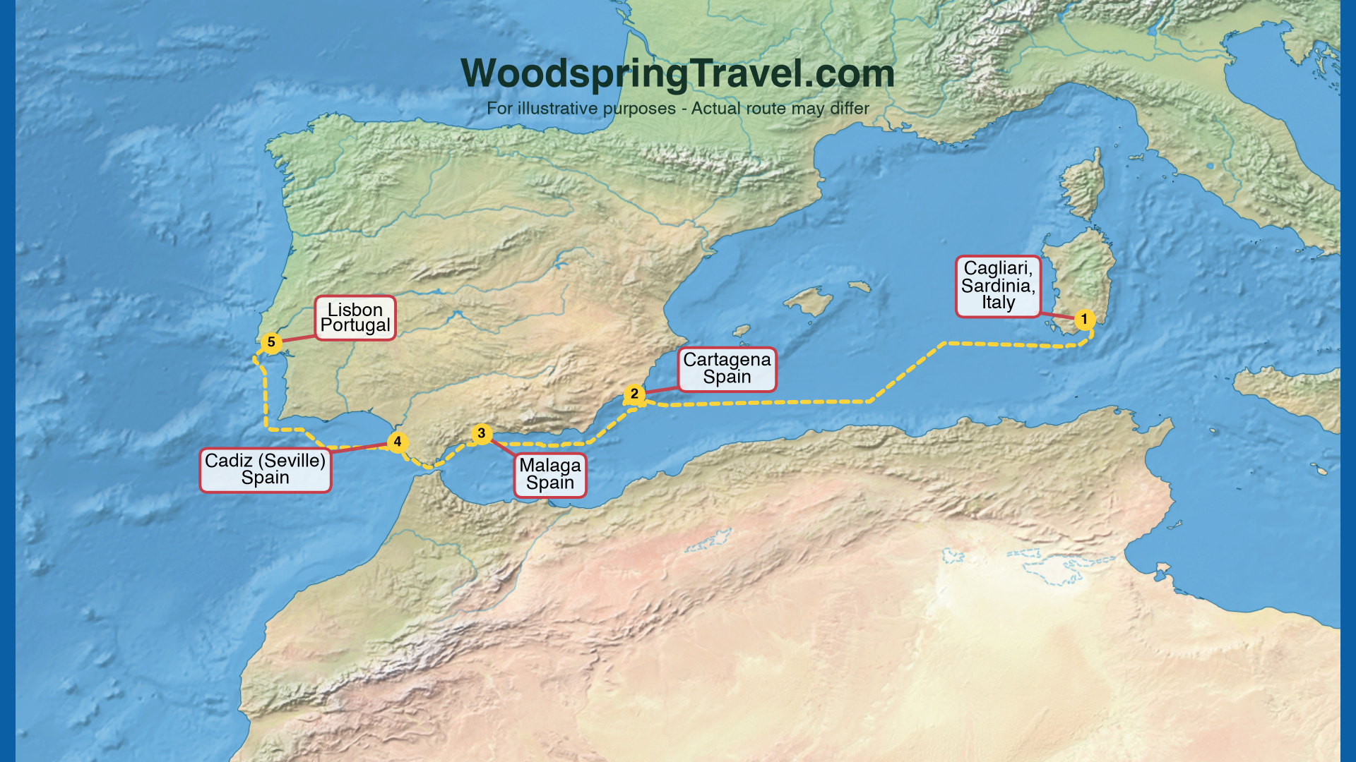 Route Illustration - Actual route may differ