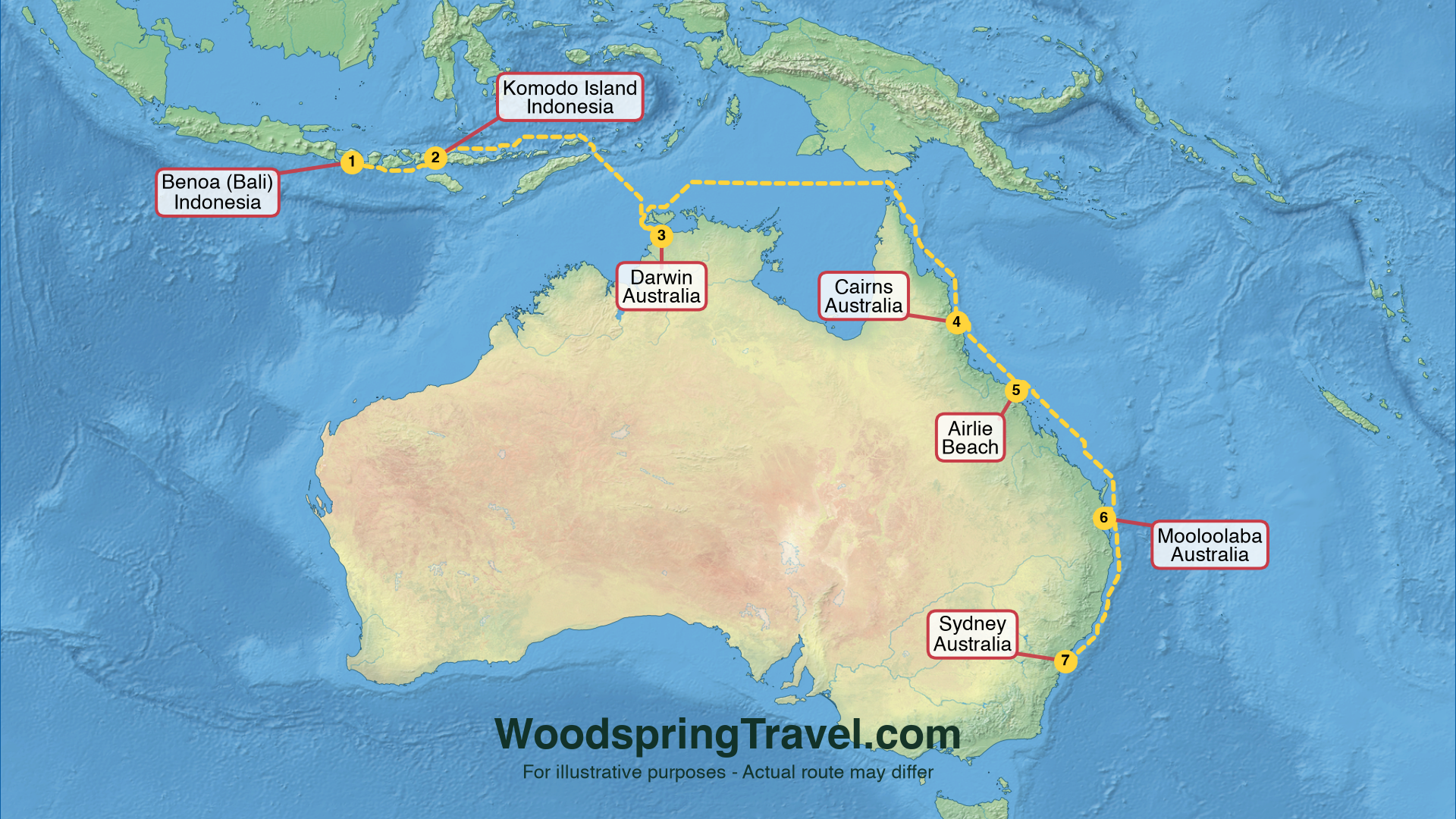 Route Illustration - Actual route may differ Route Illustration - Actual route may differ