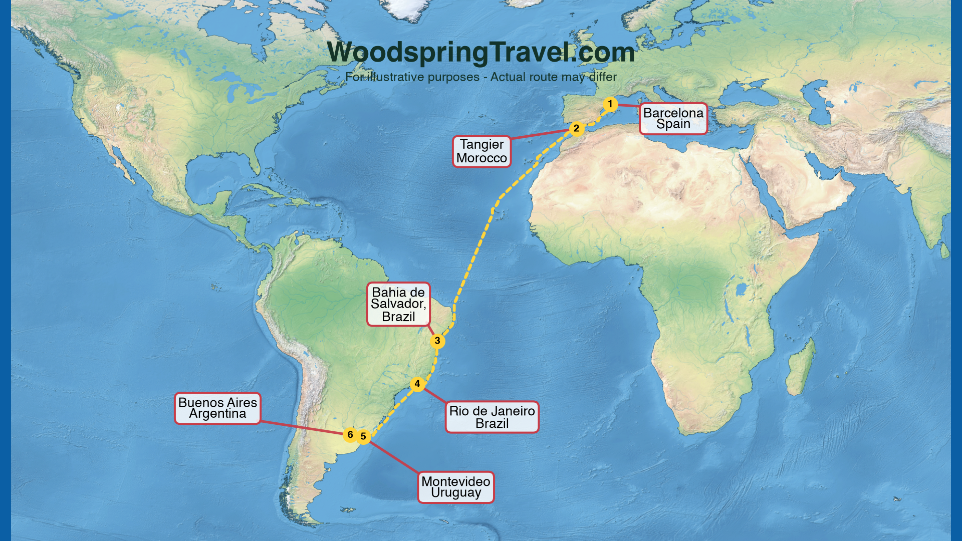 Route Illustration - Actual route may differ