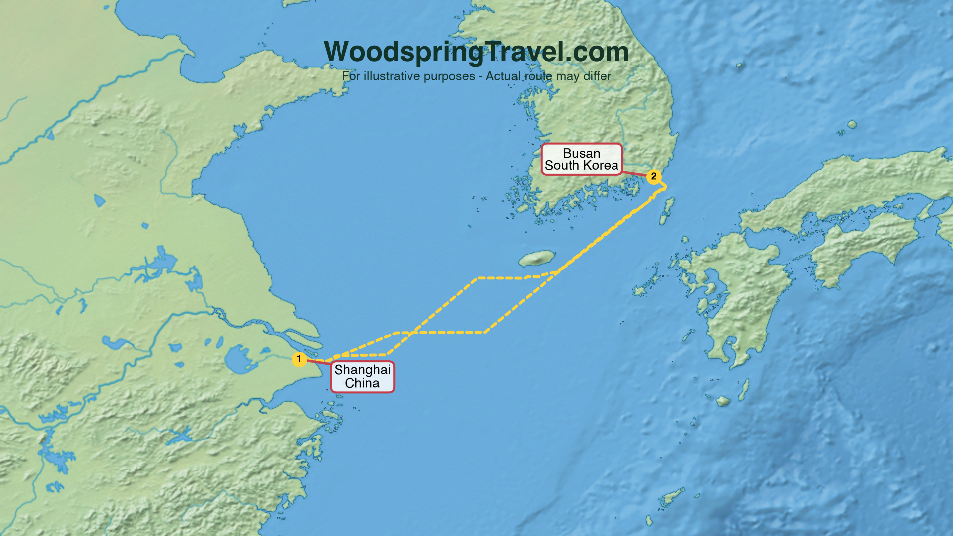 Route Illustration - Actual route may differ