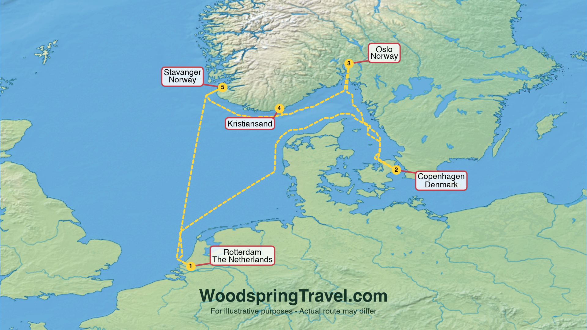 Route Illustration - Actual route may differ Route Illustration - Actual route may differ