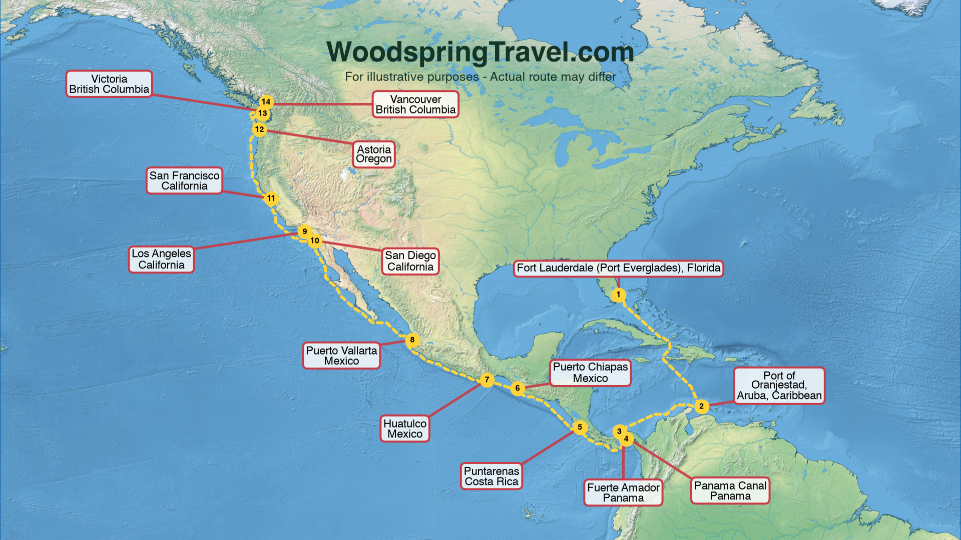 Route Illustration - Actual route may differ