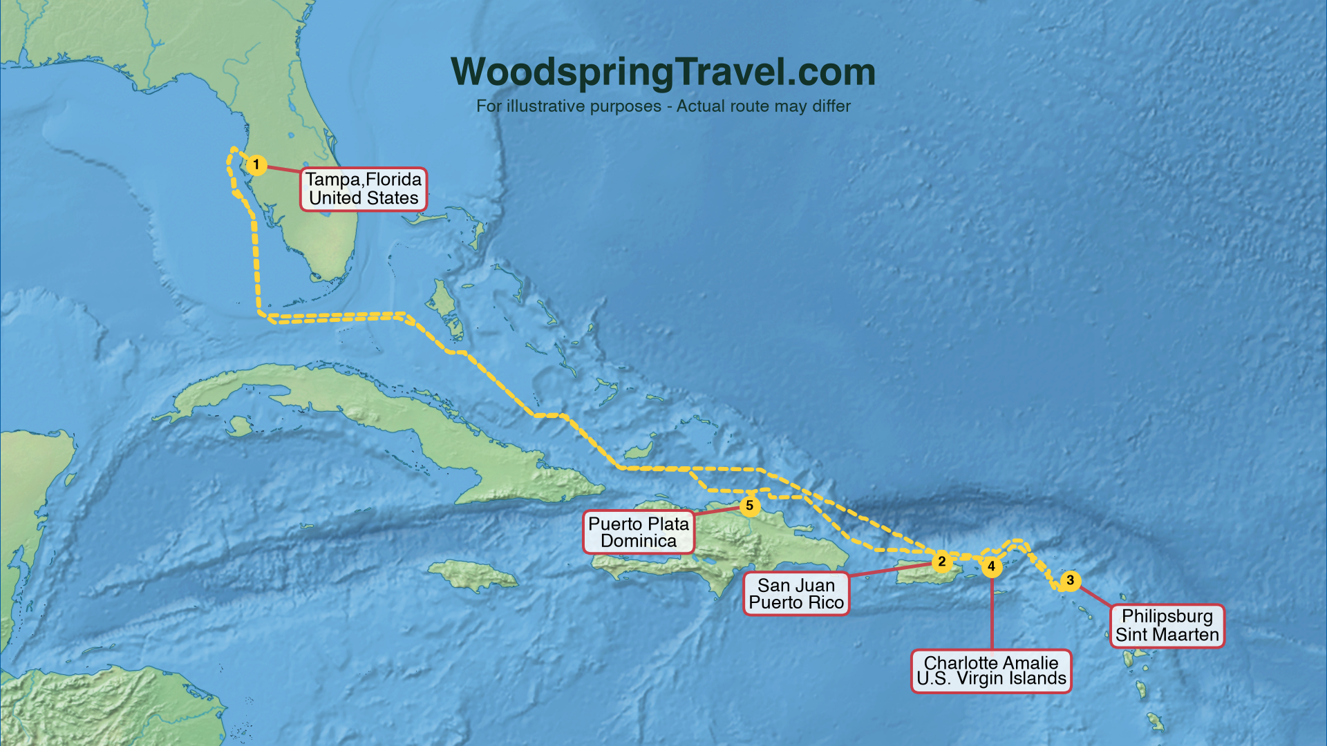 Route Illustration - Actual route may differ