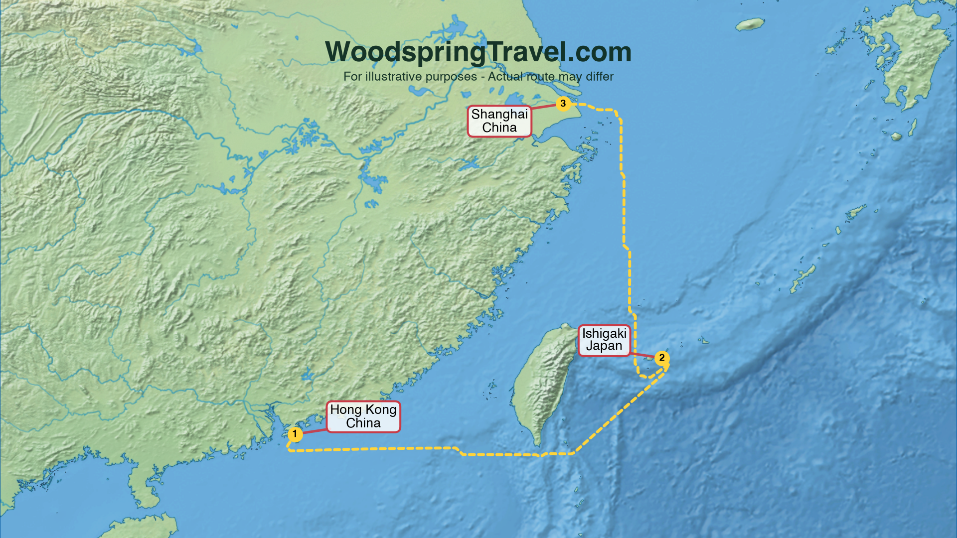 Route Illustration - Actual route may differ
