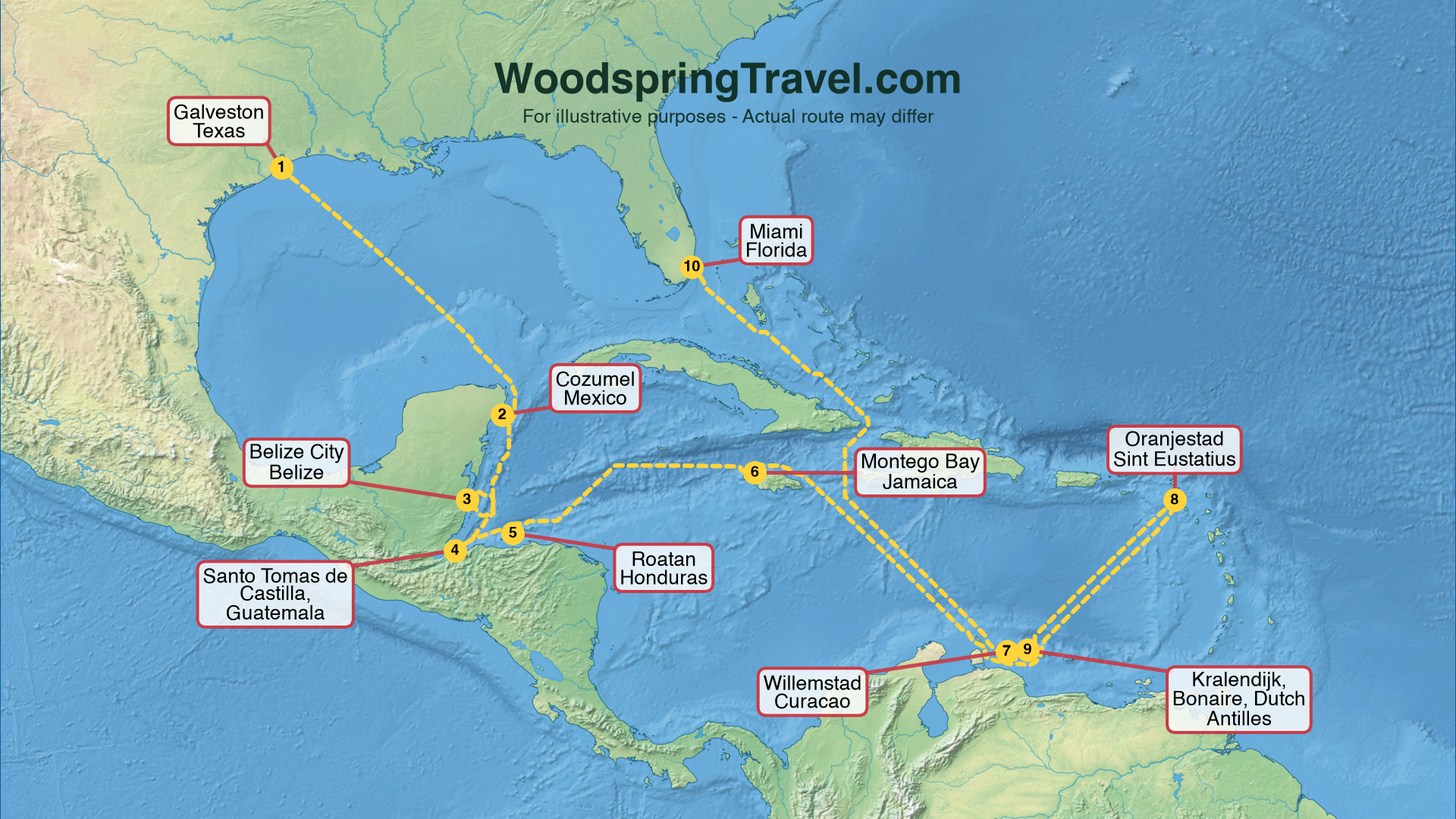 Route Illustration - Actual route may differ