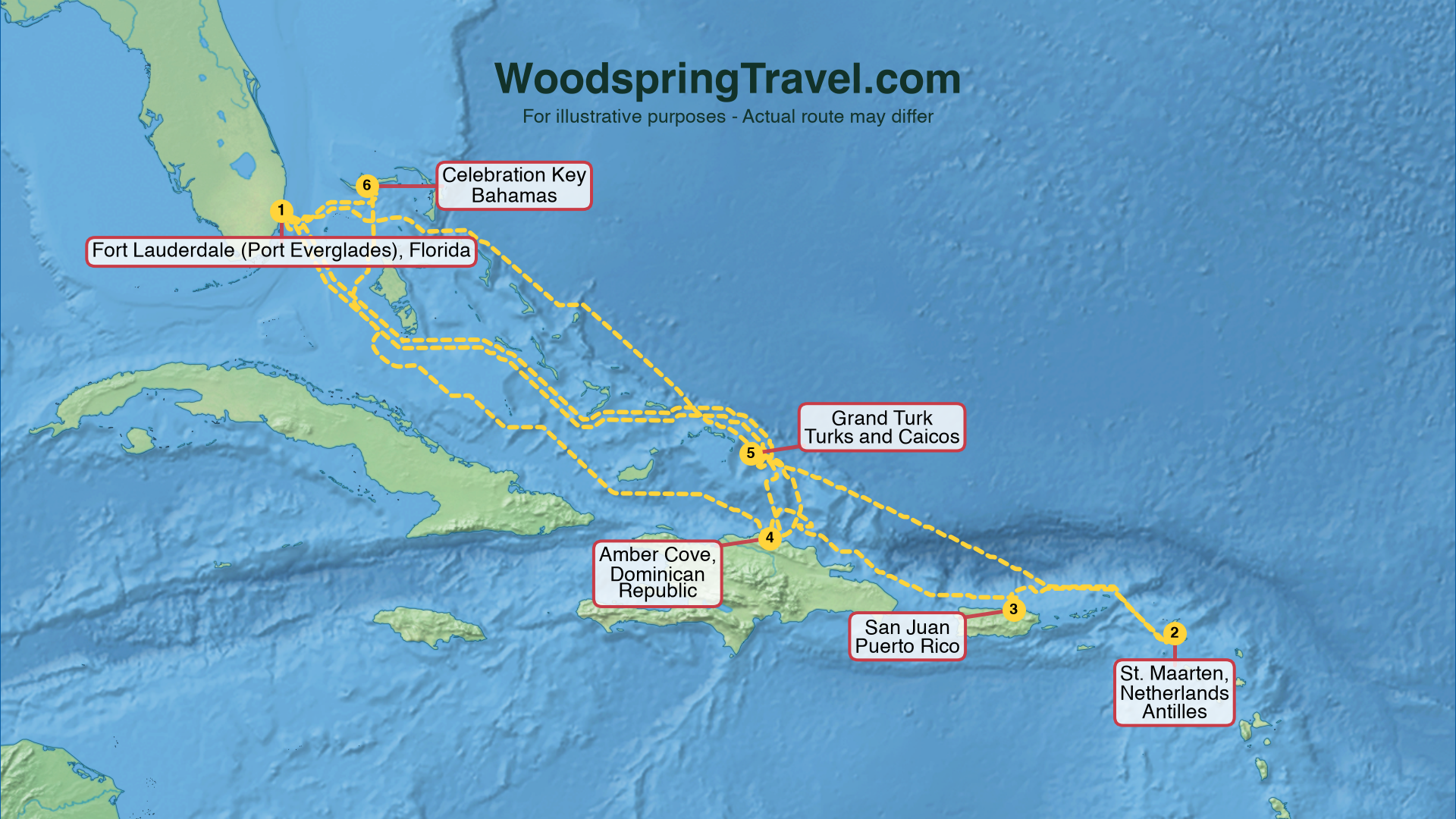 Route Illustration - Actual route may differ
