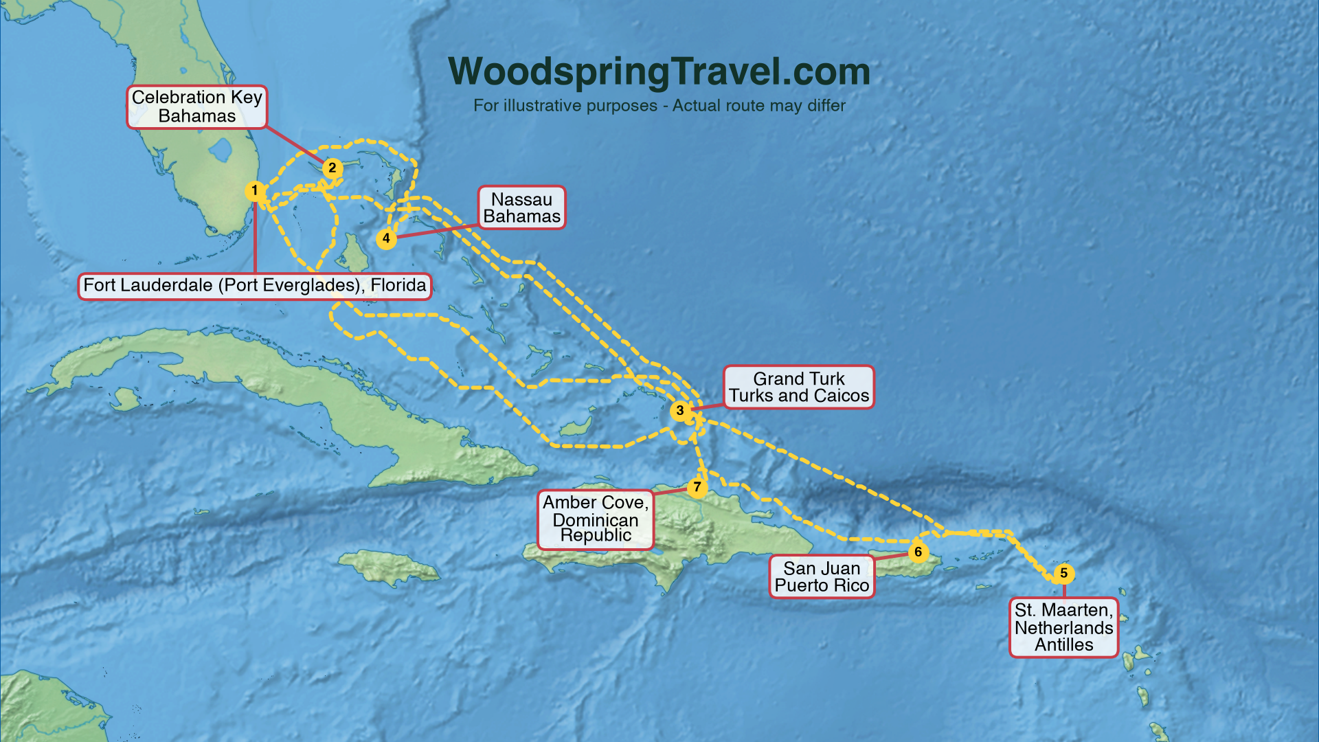Route Illustration - Actual route may differ