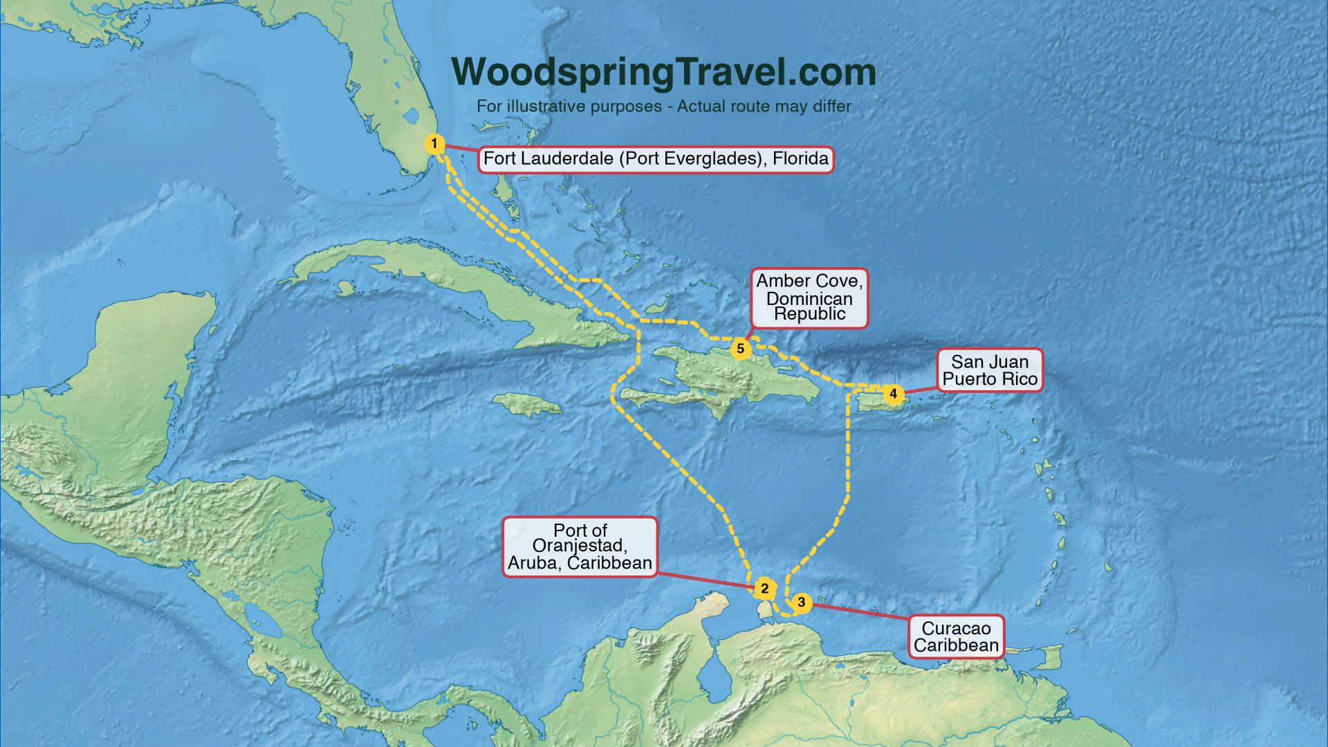 Route Illustration - Actual route may differ