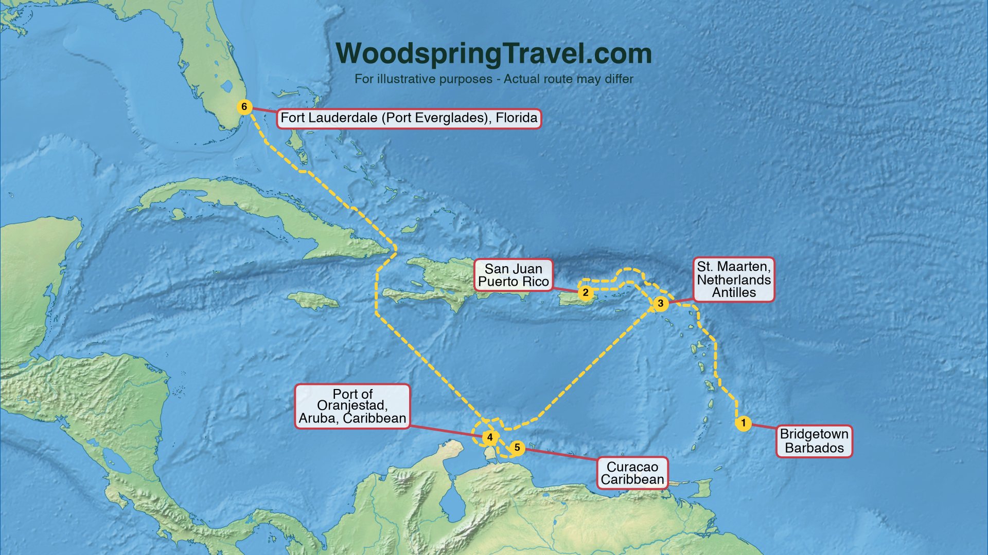 Route Illustration - Actual route may differ