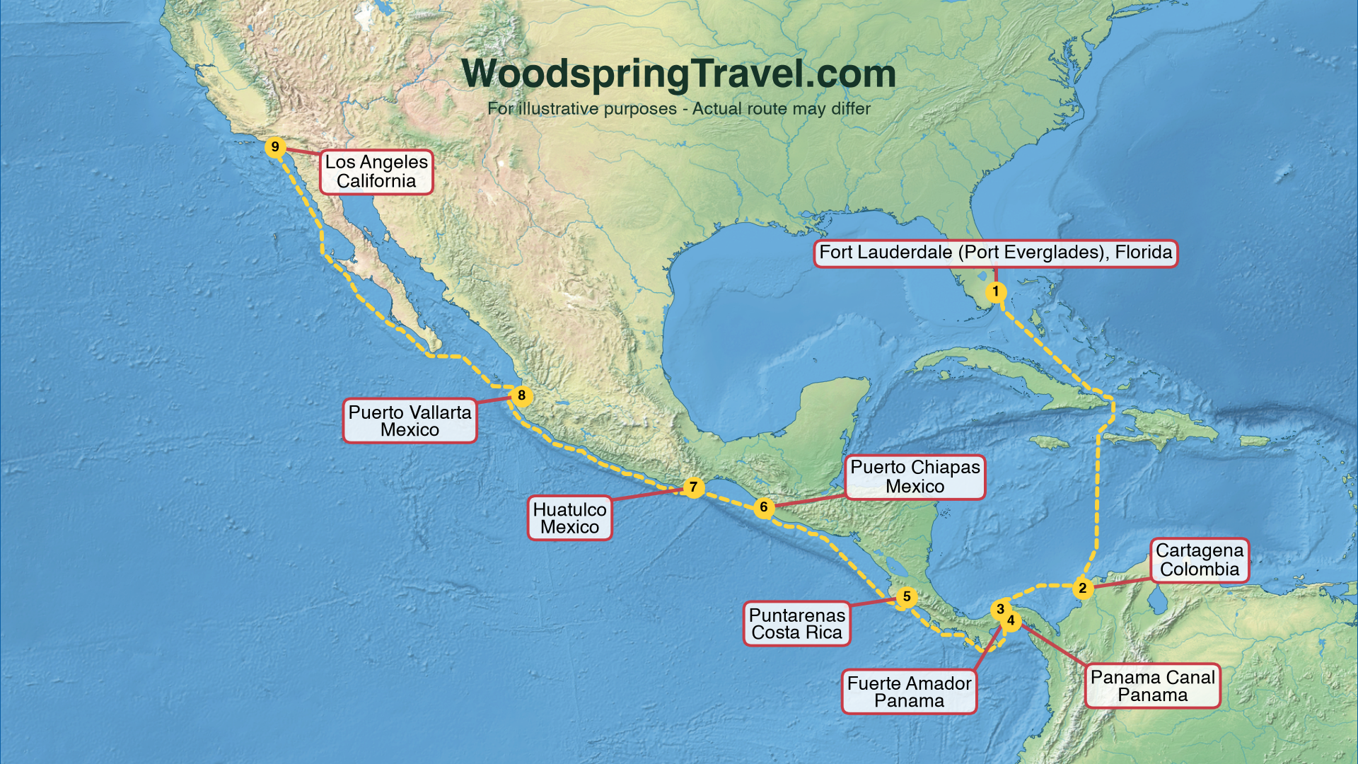 Route Illustration - Actual route may differ
