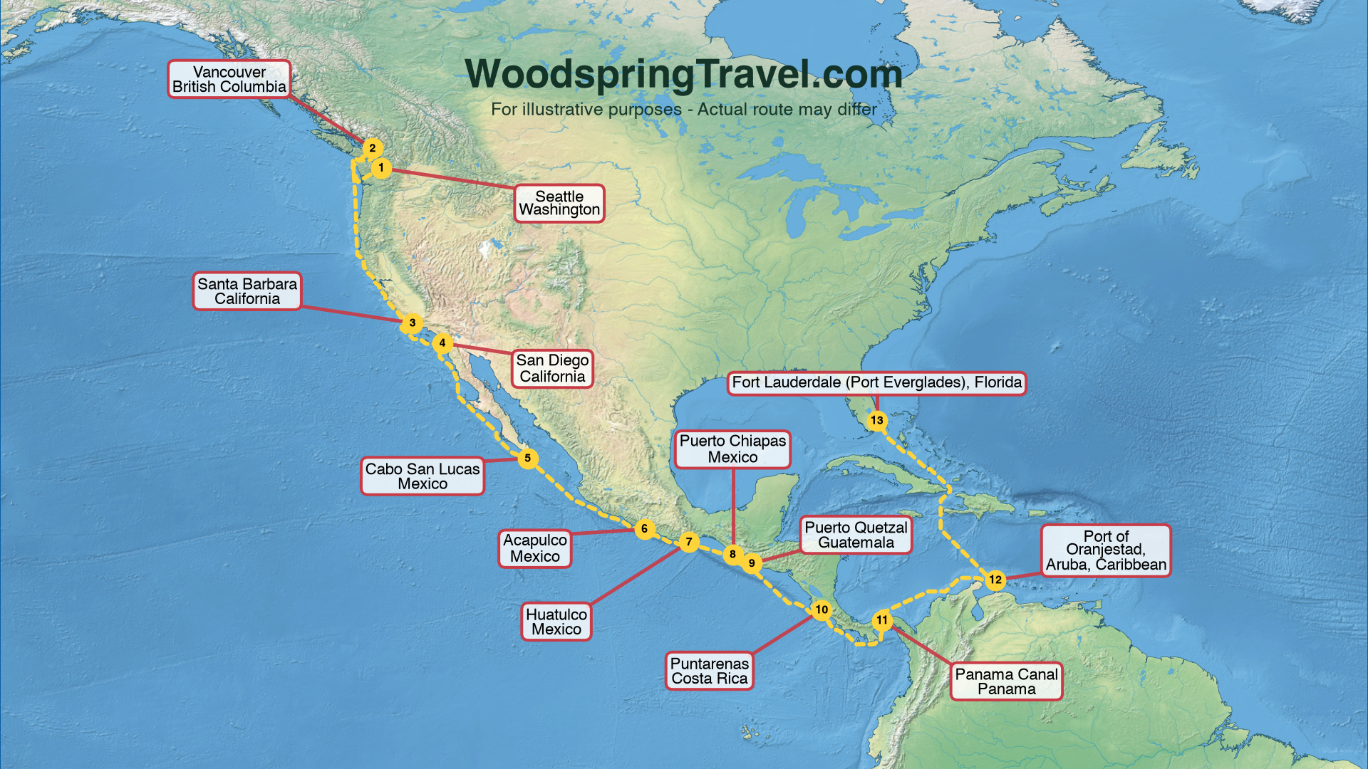 Route Illustration - Actual route may differ