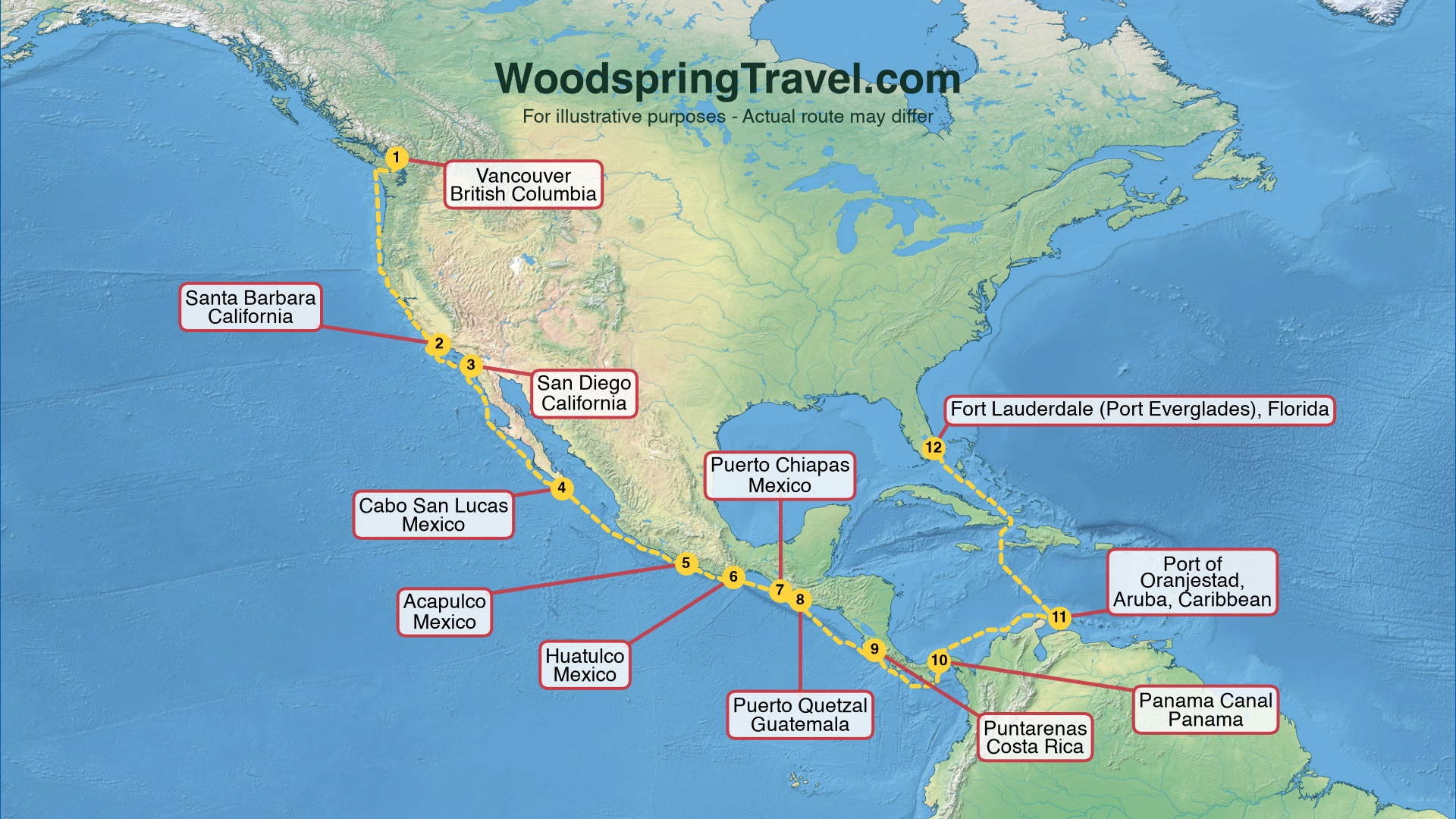 Route Illustration - Actual route may differ