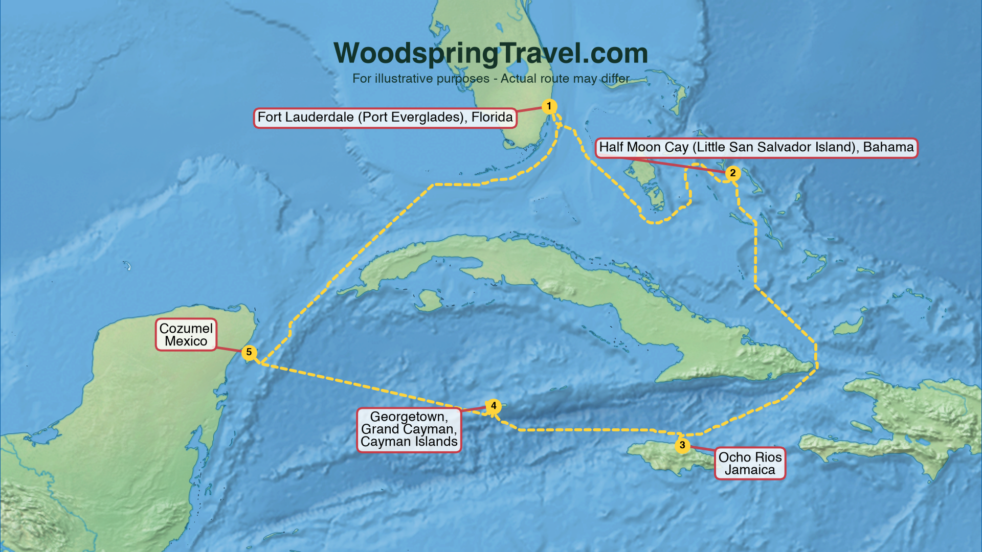 Route Illustration - Actual route may differ