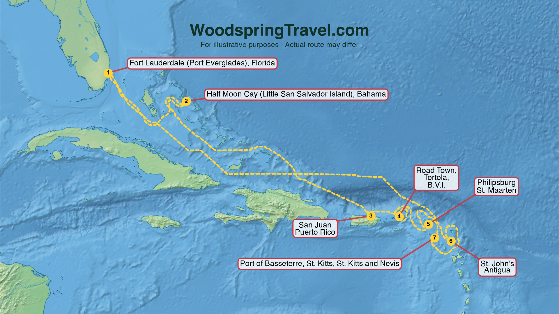 Route Illustration - Actual route may differ