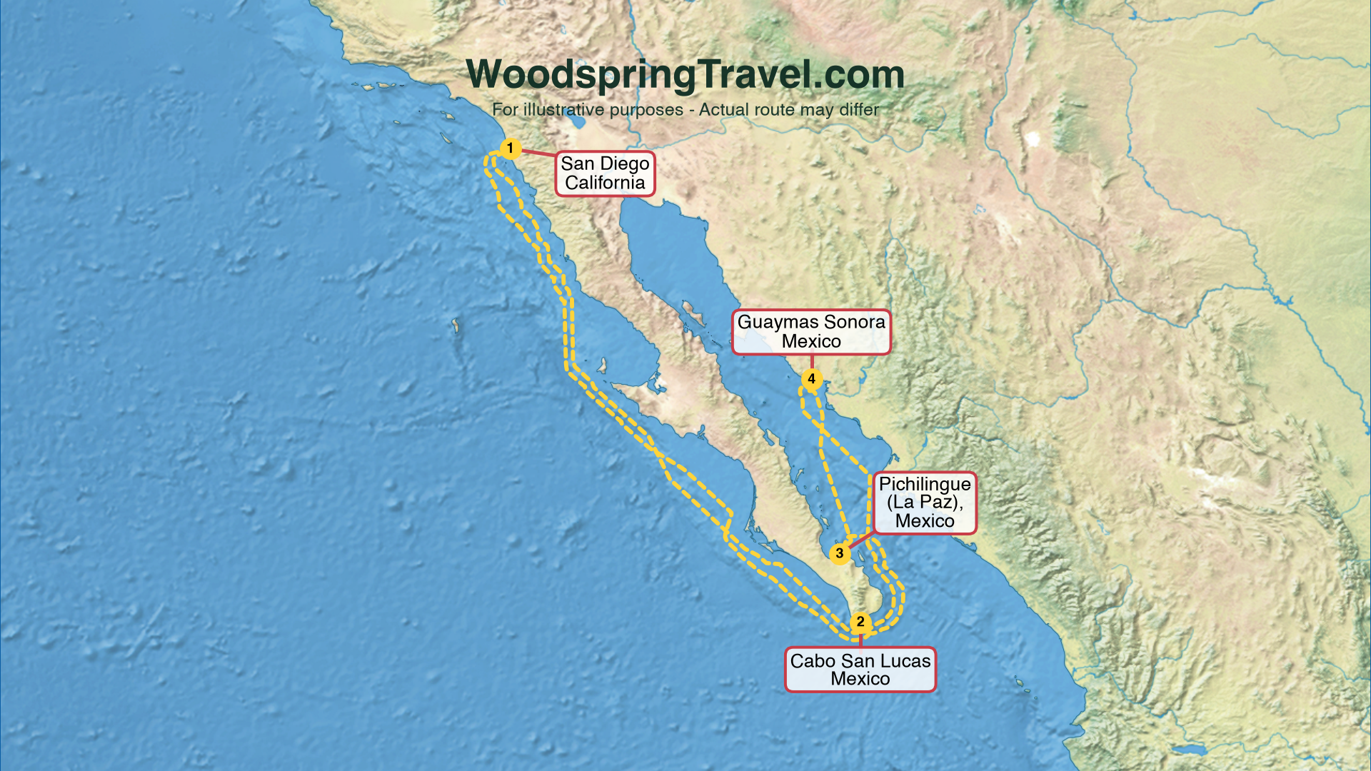 Route Illustration - Actual route may differ