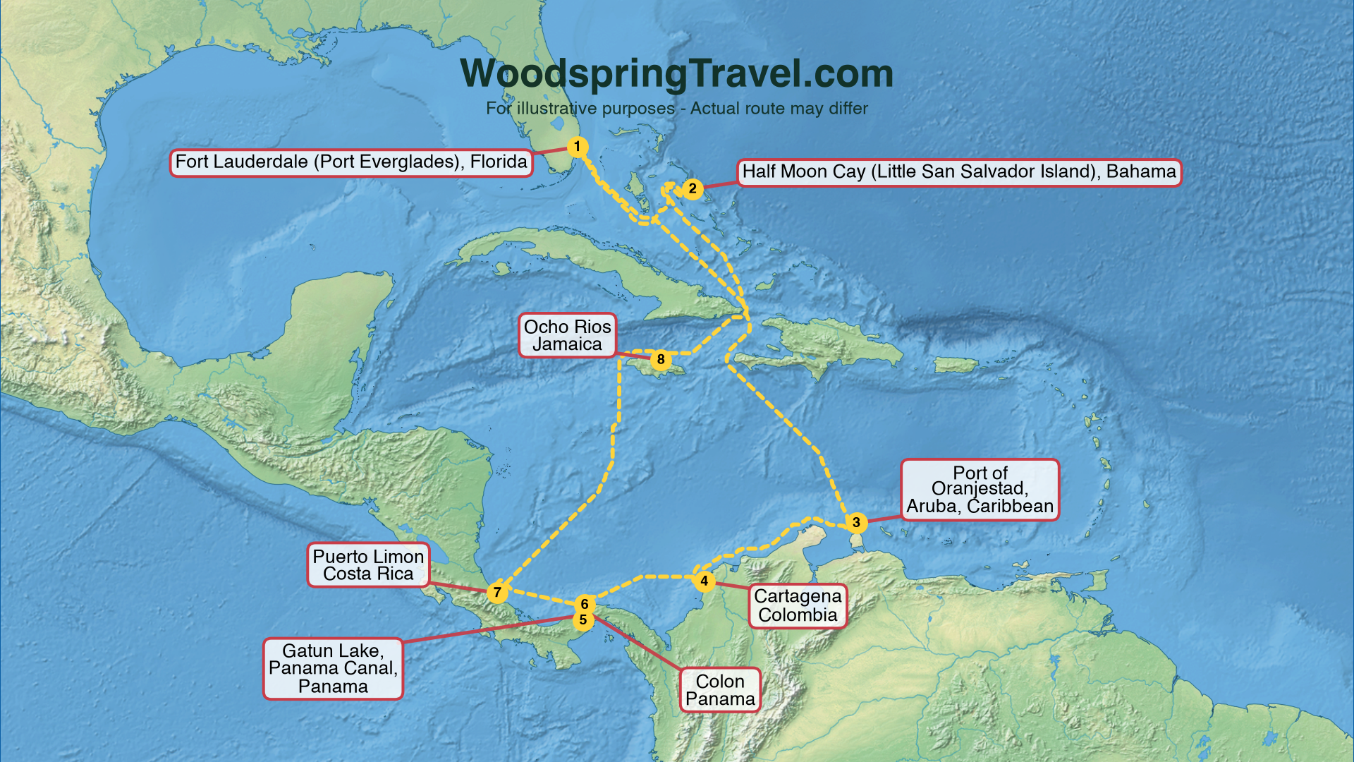 Route Illustration - Actual route may differ