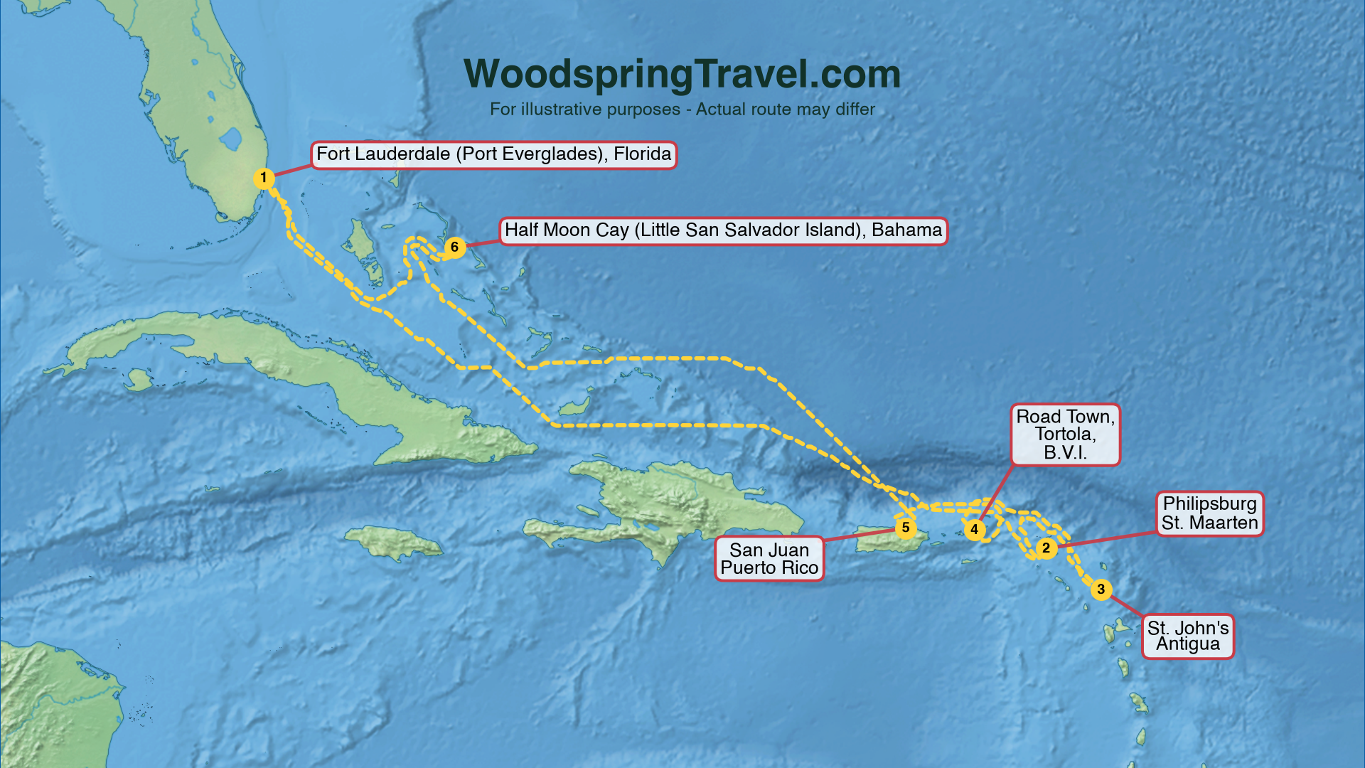 Route Illustration - Actual route may differ