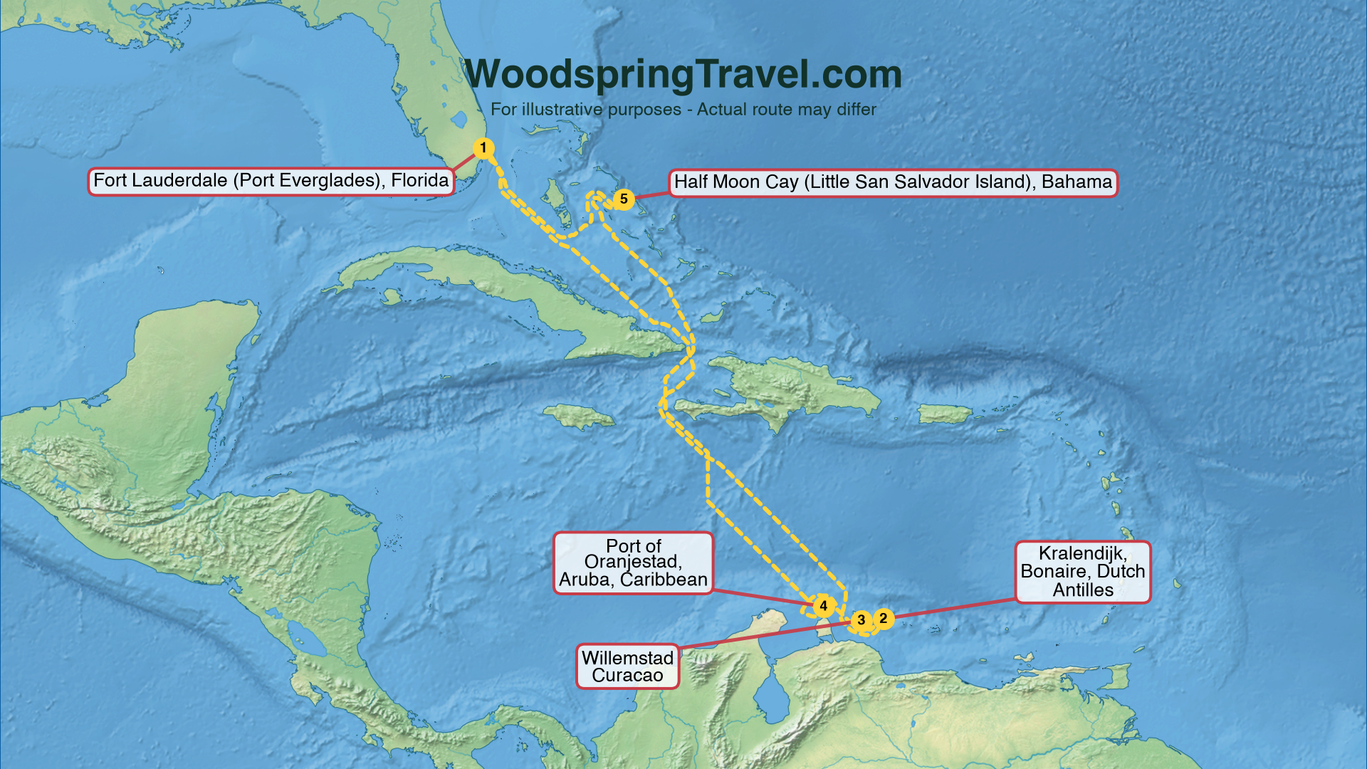 Route Illustration - Actual route may differ